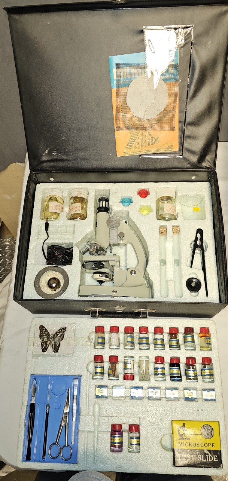 Vintage 1960s Towa Microscope Kit
