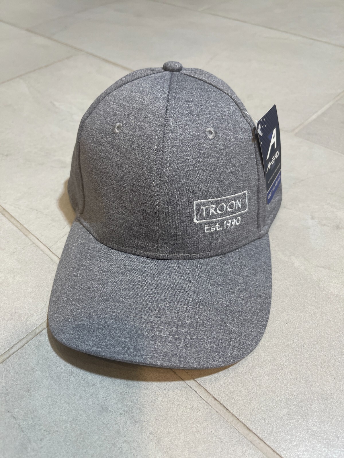 NWT Ahead Performance Mid Fit Troon Baseball/Golf Cap GrayTROON golf