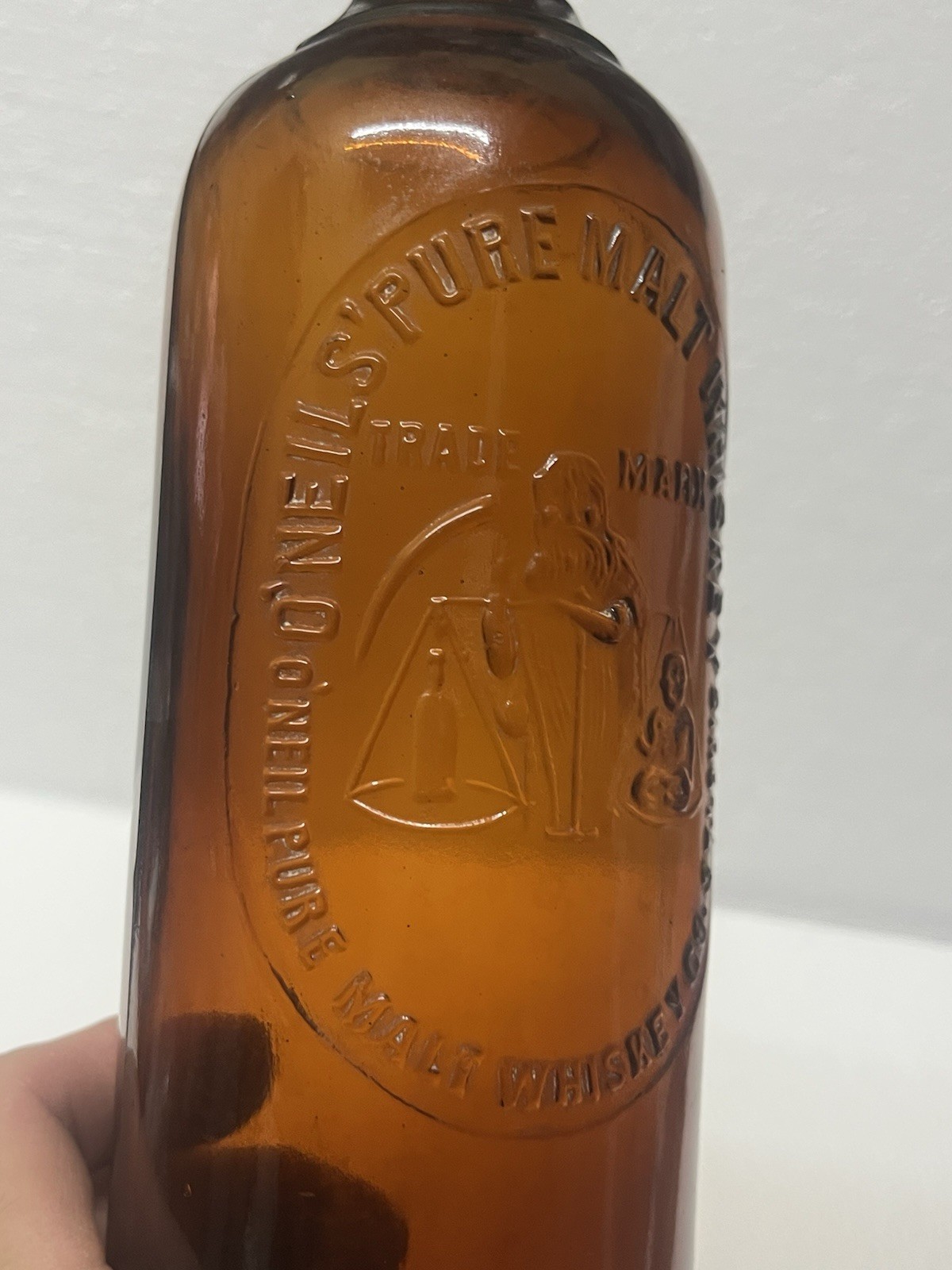 oneil’s pure malt whiskey bottle St. Louis