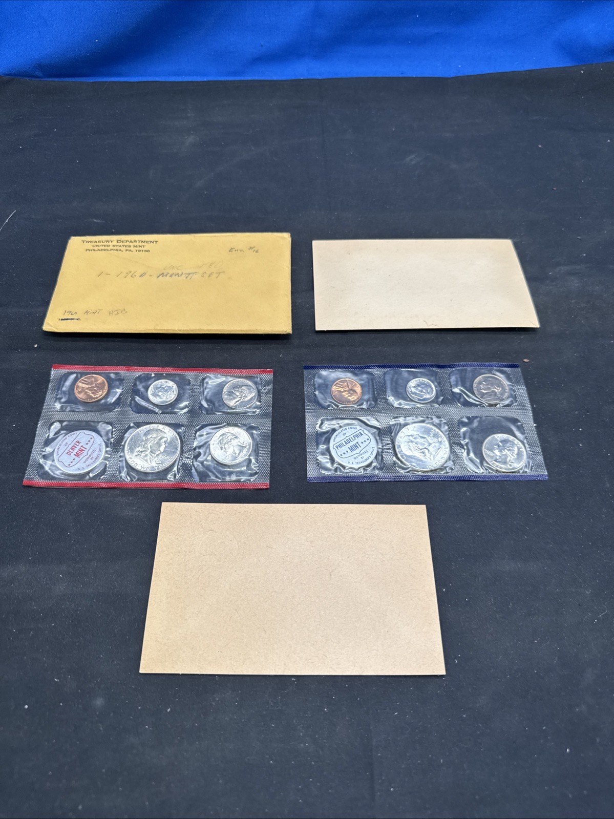 1960 U.S. Mint Uncirculated Coin Set Philadelphia And Denver Mint