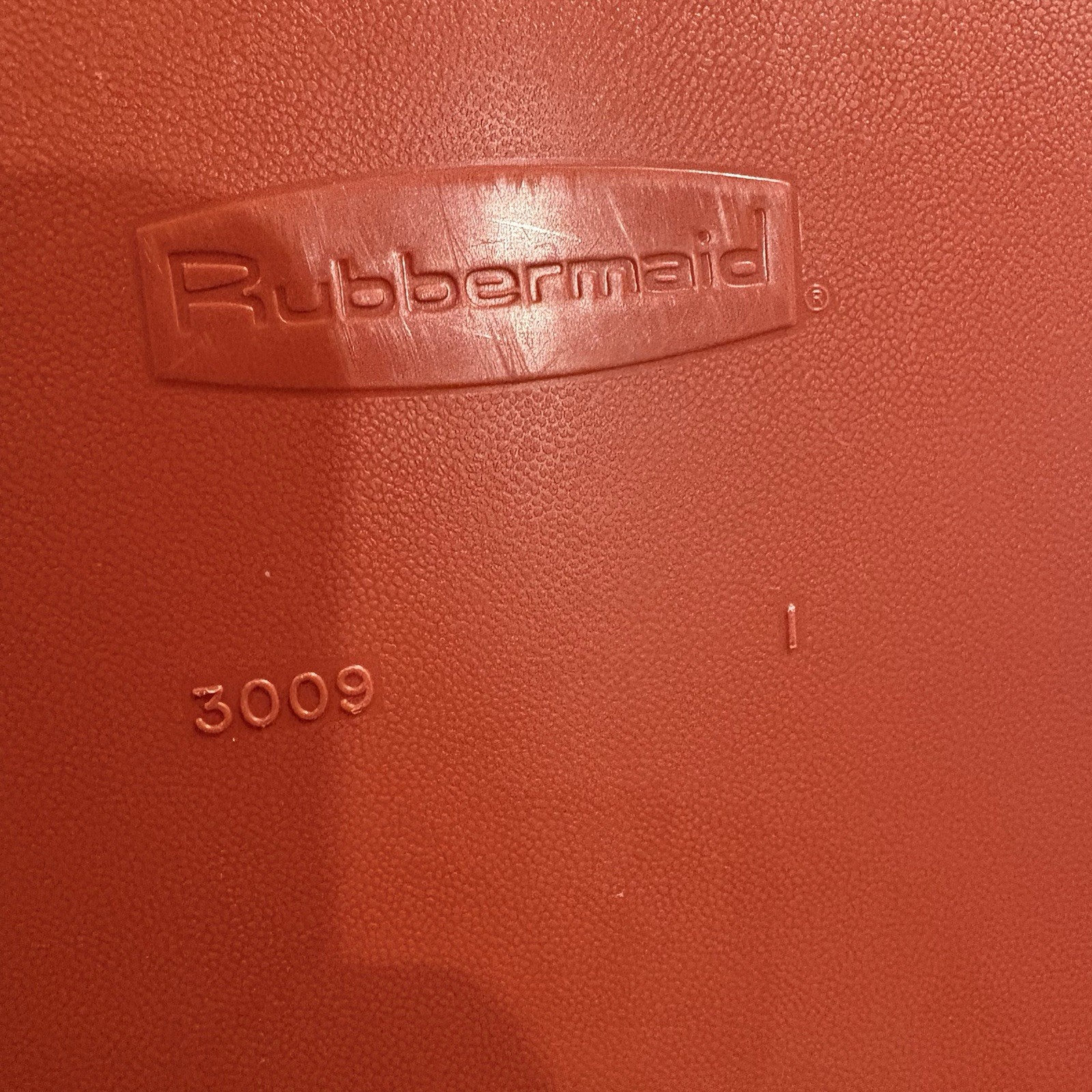 Vintage 1970’s Rubbermaid 3009 Stackable Storage Bin Burnt Orange Organizer