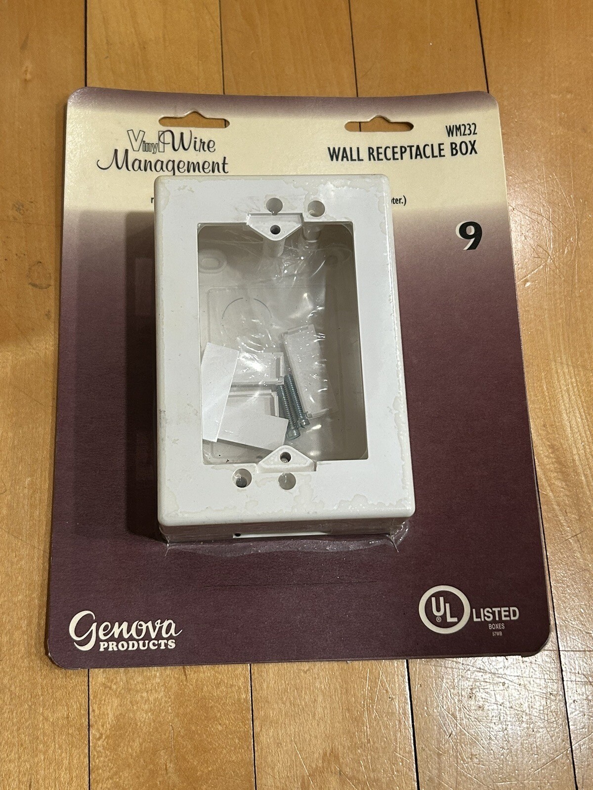GENOVA WM232 WALL SWITCH AND RECEPTACLE BOX - NEW IN PACKAGE
