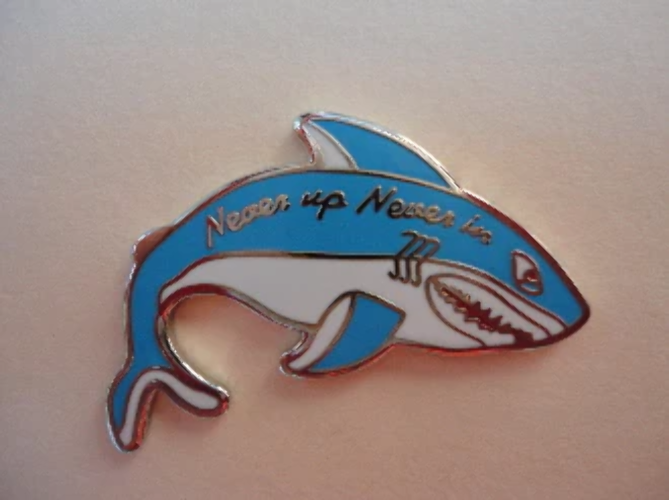 Shark Blue & White Ball Marker