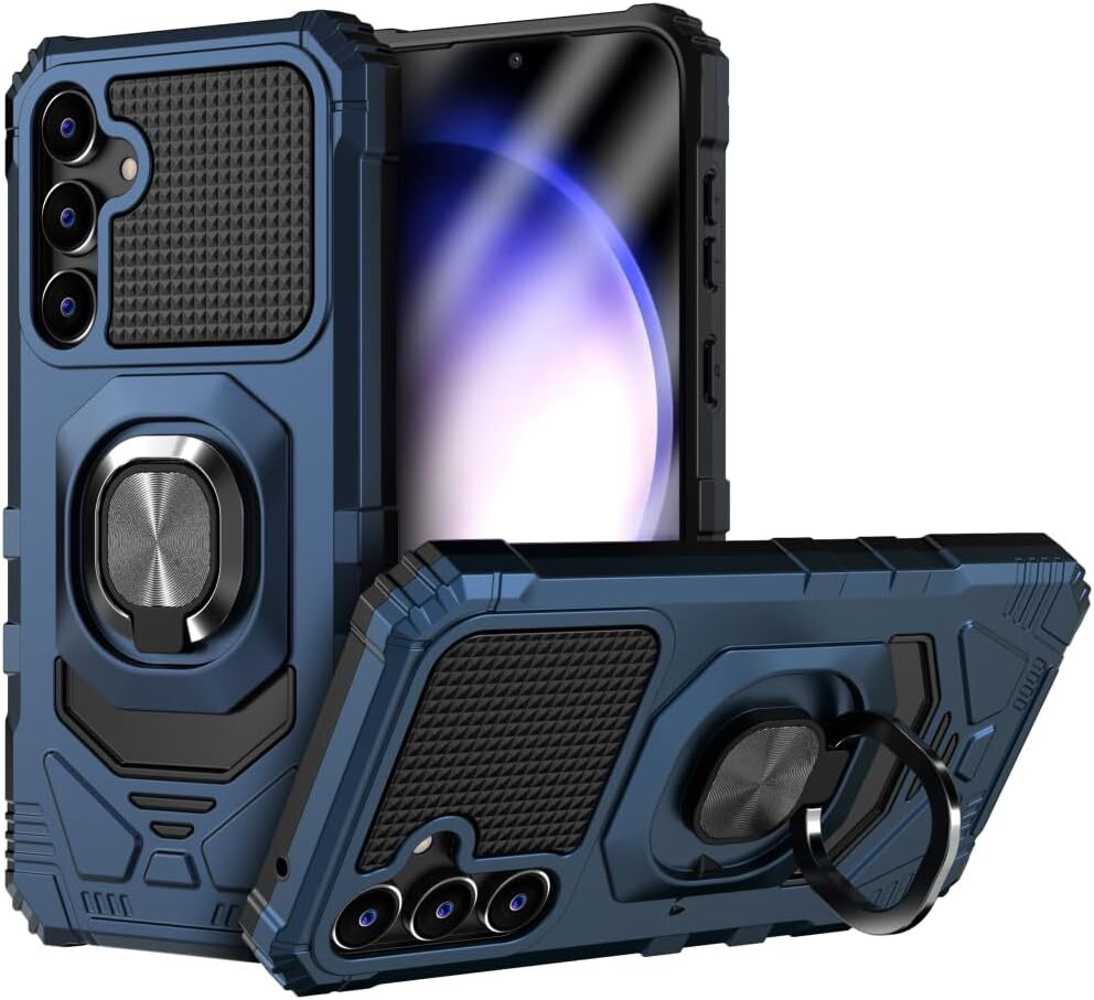 For Samsung Galaxy S23 FE Hard Hybrid Magnetic Ring Kickstand Case Cover