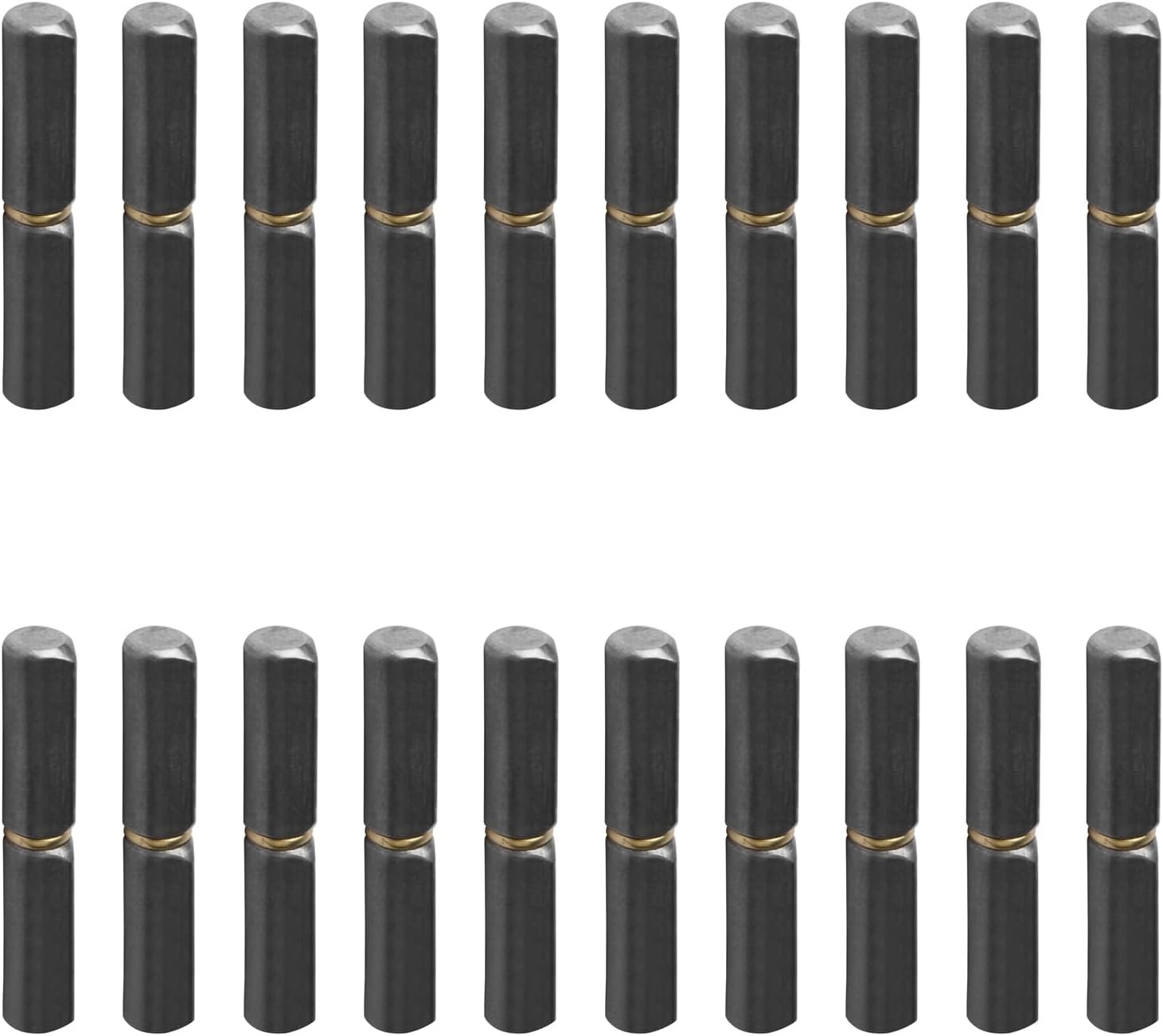 20 Pack Weld on Bullet Hinges - 2-1/2" Long 3/8" Diameter, Carbon Steel Weldable