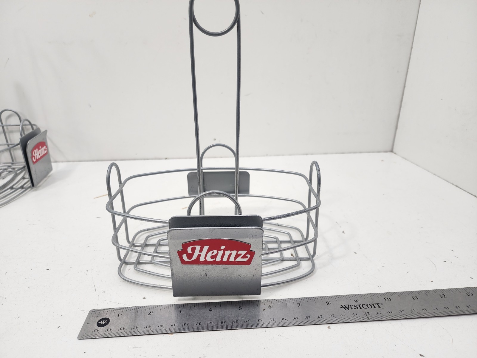 Vintage HEINZ Restaurant  Condiments Caddy / Menu Holder Mustard Ketchup