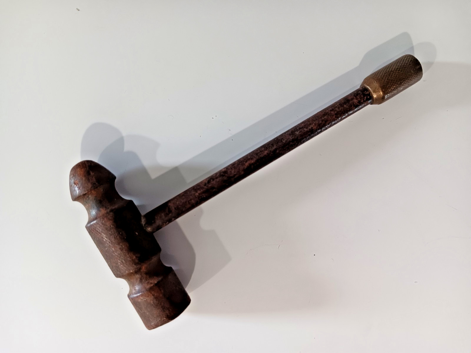 VTG Mini Machinist/Gunsmith/Jeweler Ball Peen Metal Hammer 5.5" Missing Handle