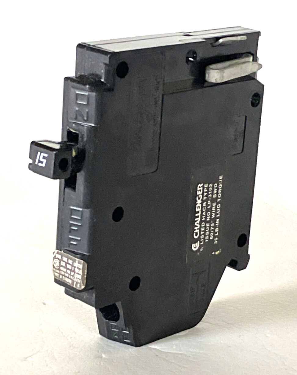A115R Challenger 1 Pole 15 Amp A115 Circuit Breaker Right Side Clip USED