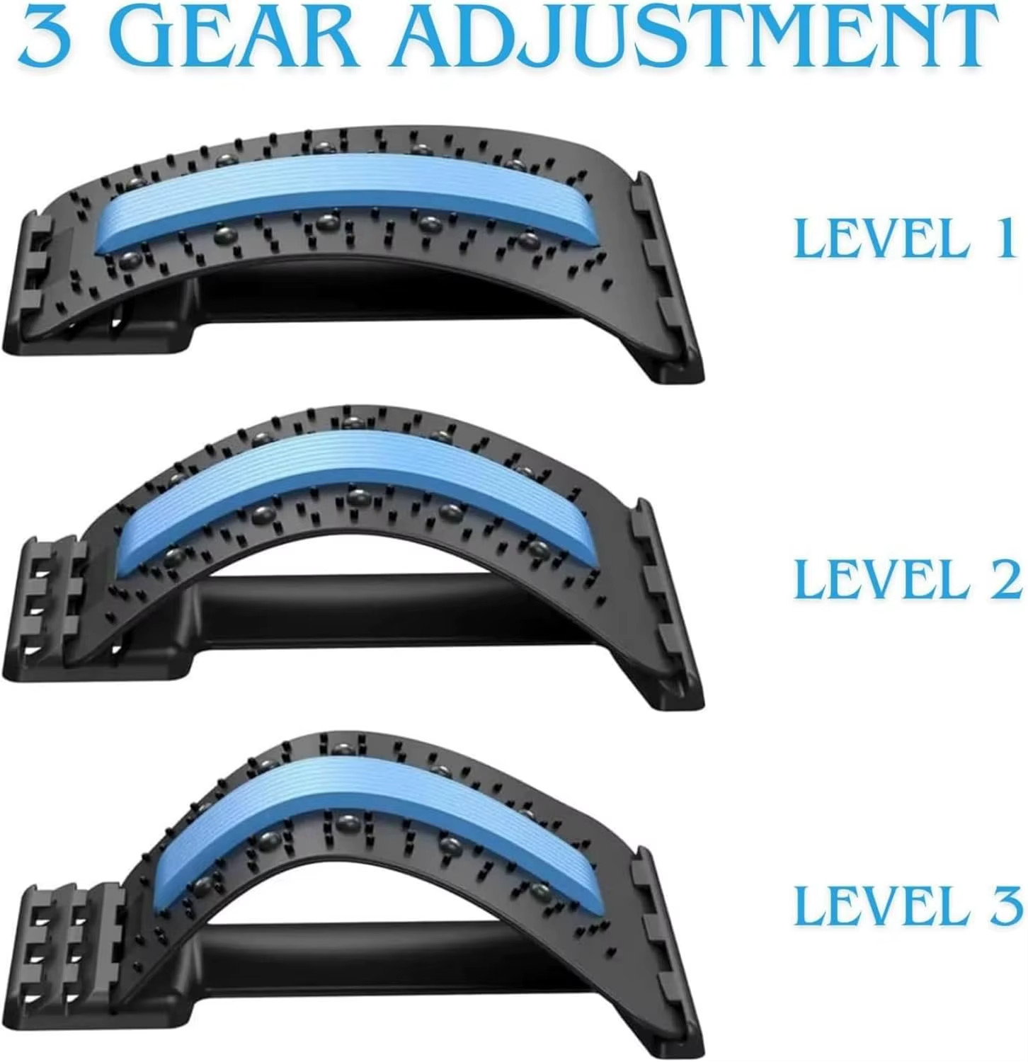 Back Stretcher for Lower Back Pain Relief, Back Cracking Device, Multi-Level
