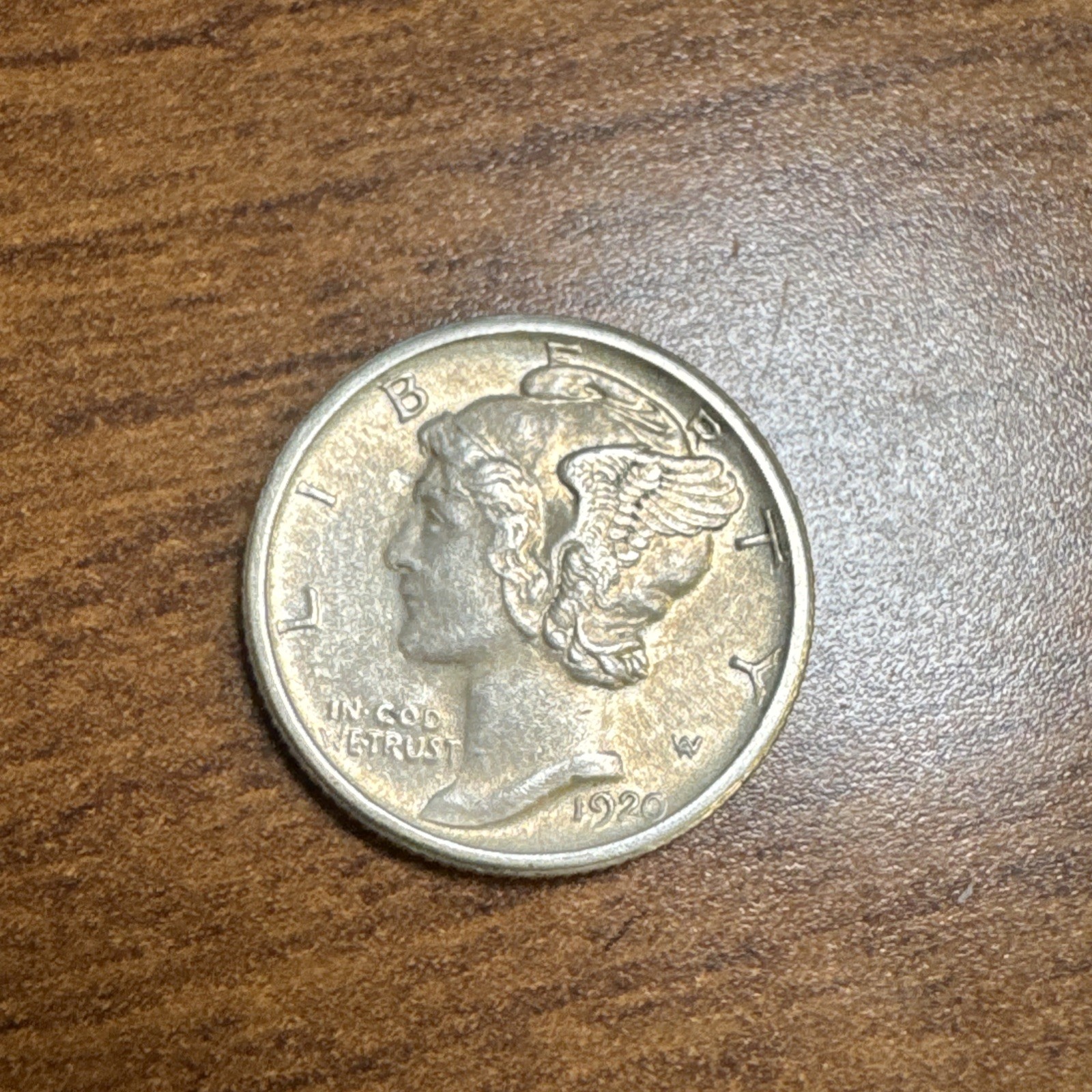 1920-S Mercury Silver Dime AU