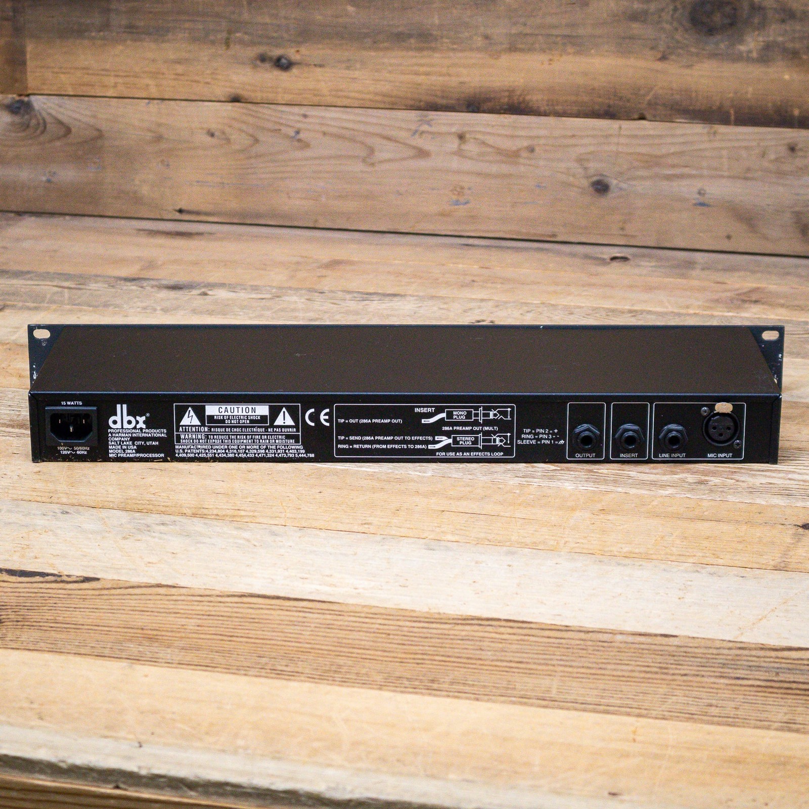 DBX 286A Mic Preamp Processor Vocal Channel Strip Compressor Enhancer U270537