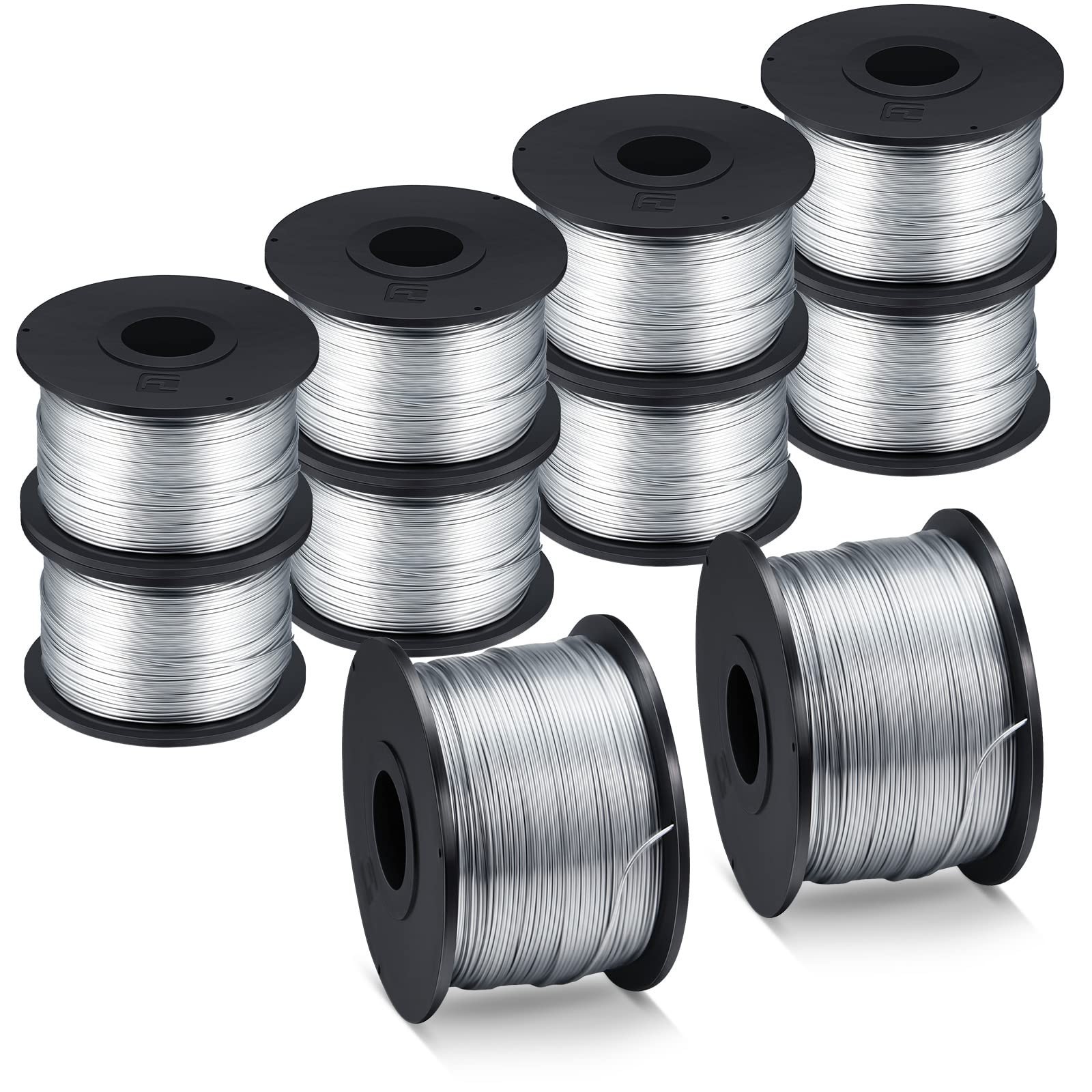 10 Rolls Rebar Tie Wire 1/32" 0.8mm 360ft Coil for Automatic Twister Machine