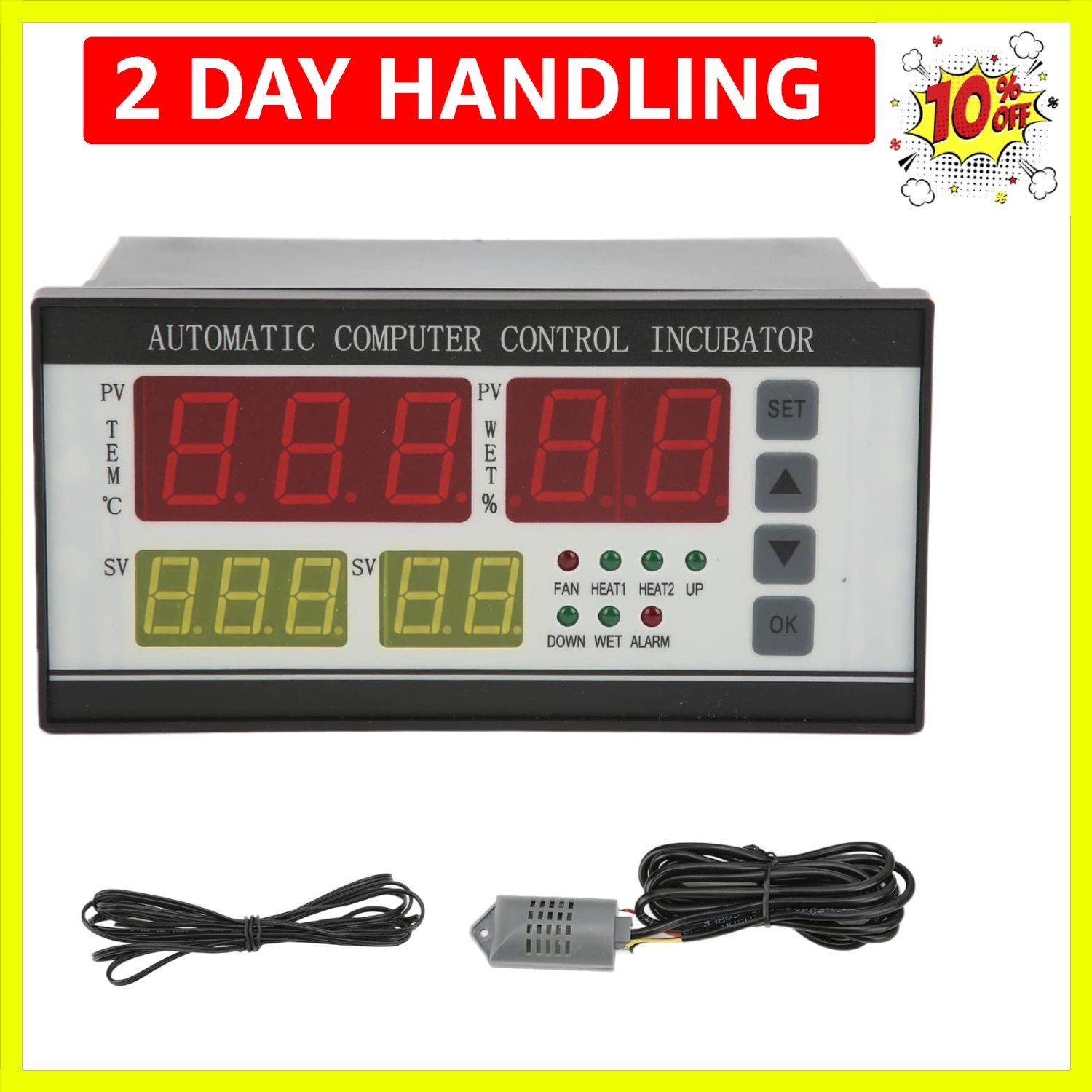 Egg Incubator Temperature Controller Thermostat, 110V Automatic Control Syste...