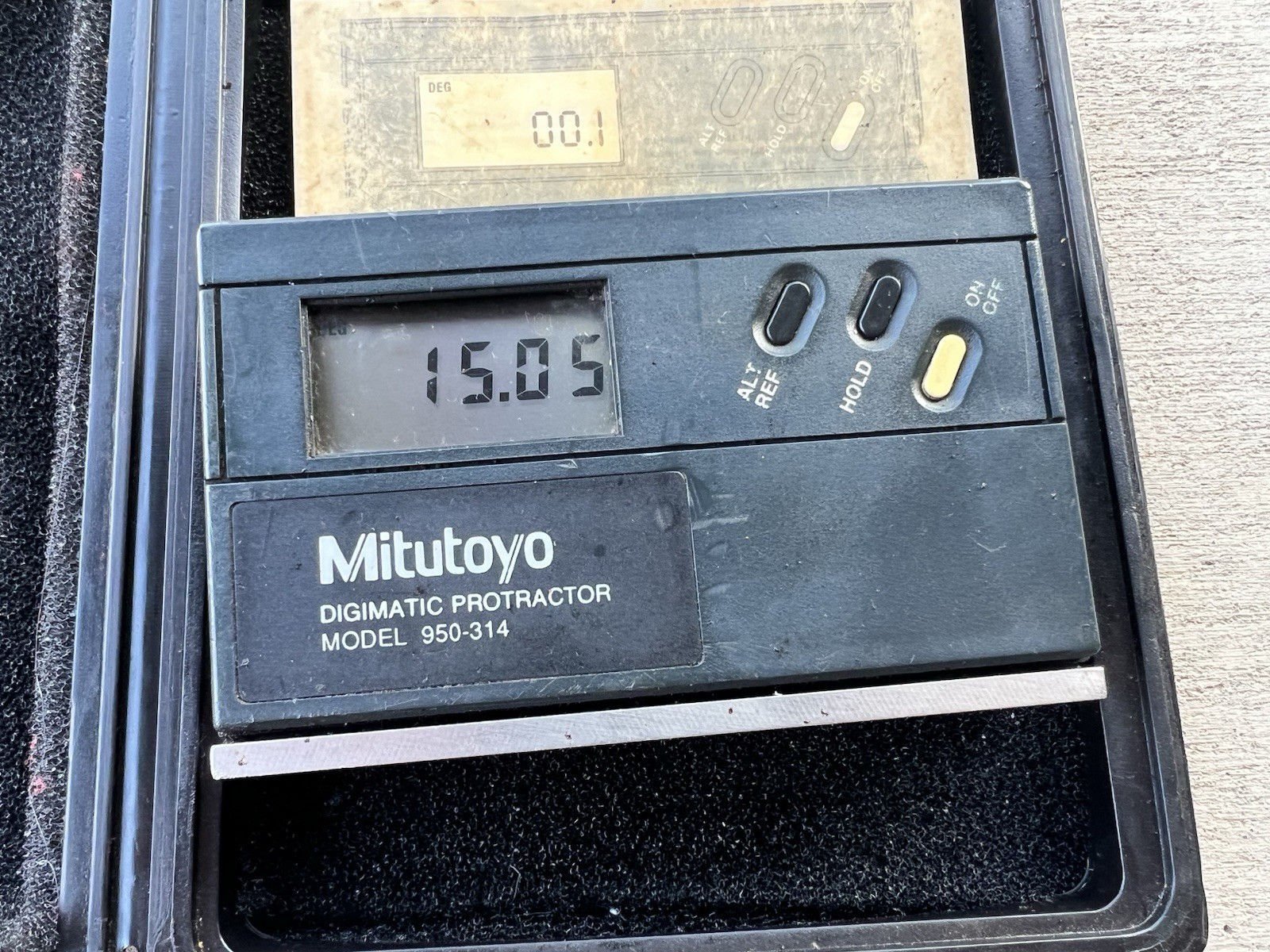 MITUTOYO 950-314 Digital Digimatic Protractor Level Used