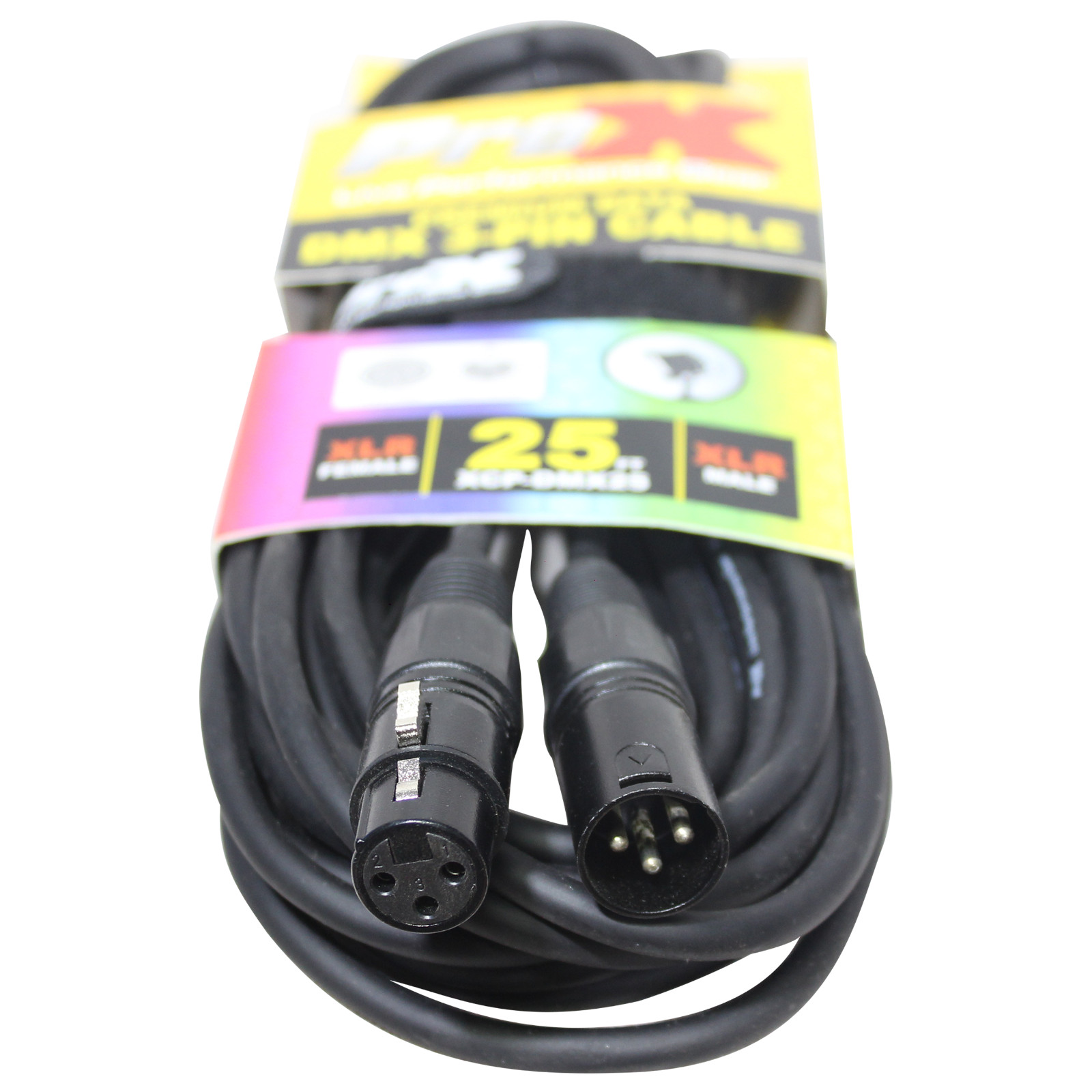 20 Prox DMX Cables 3 Pin 25 FT Premium Shielded DJ Stage Lighting Cable