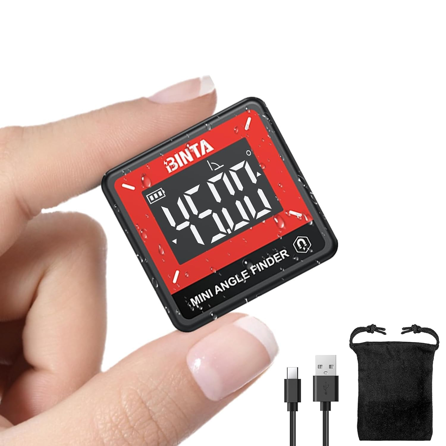 Small Digital Angle Finder Magnetic, IP54 Waterproof Dustproof Gauge |