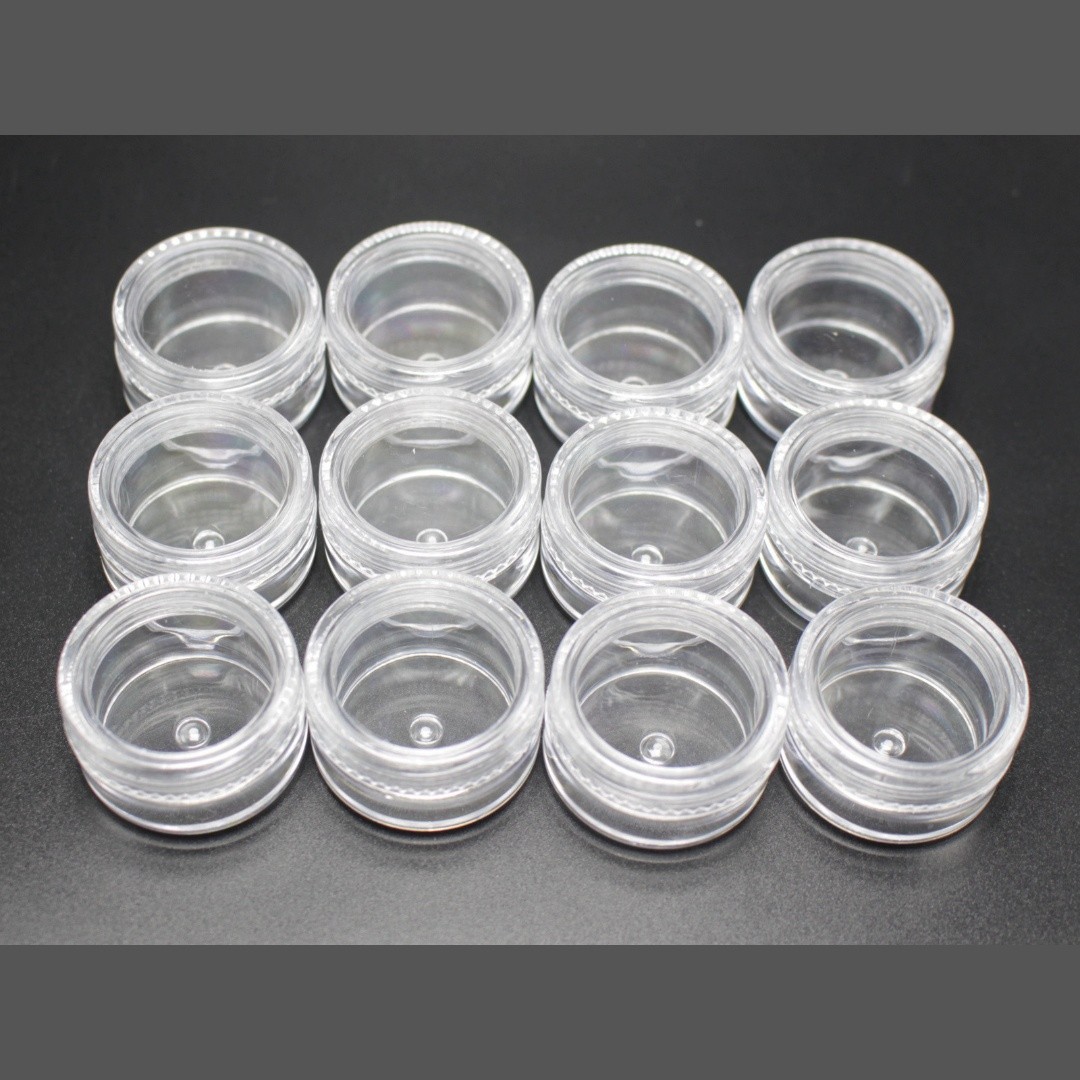 12 pcs Clear Storage Cups Jewelry Bead Makeup Box Small Container 5ml (30X18mm)