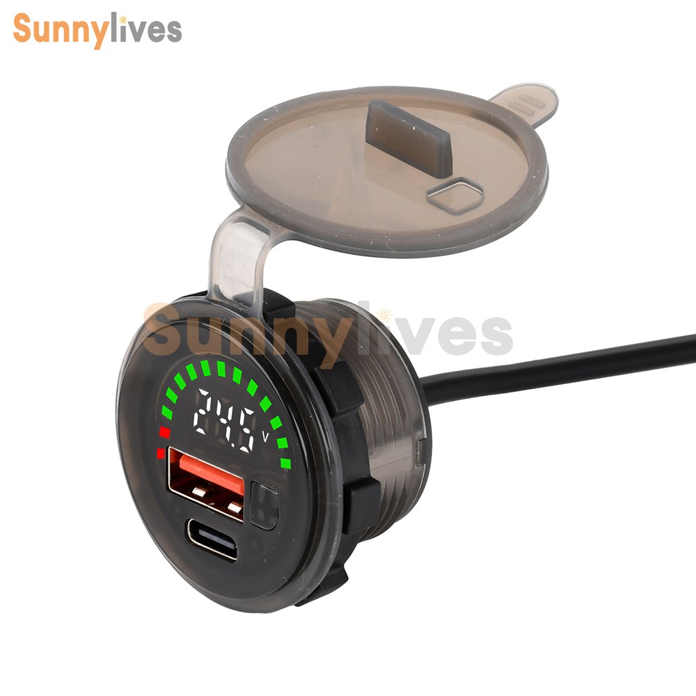 DC 7-30V Waterproof Digital Voltage Battery Capacity Level Indicator Voltmeter