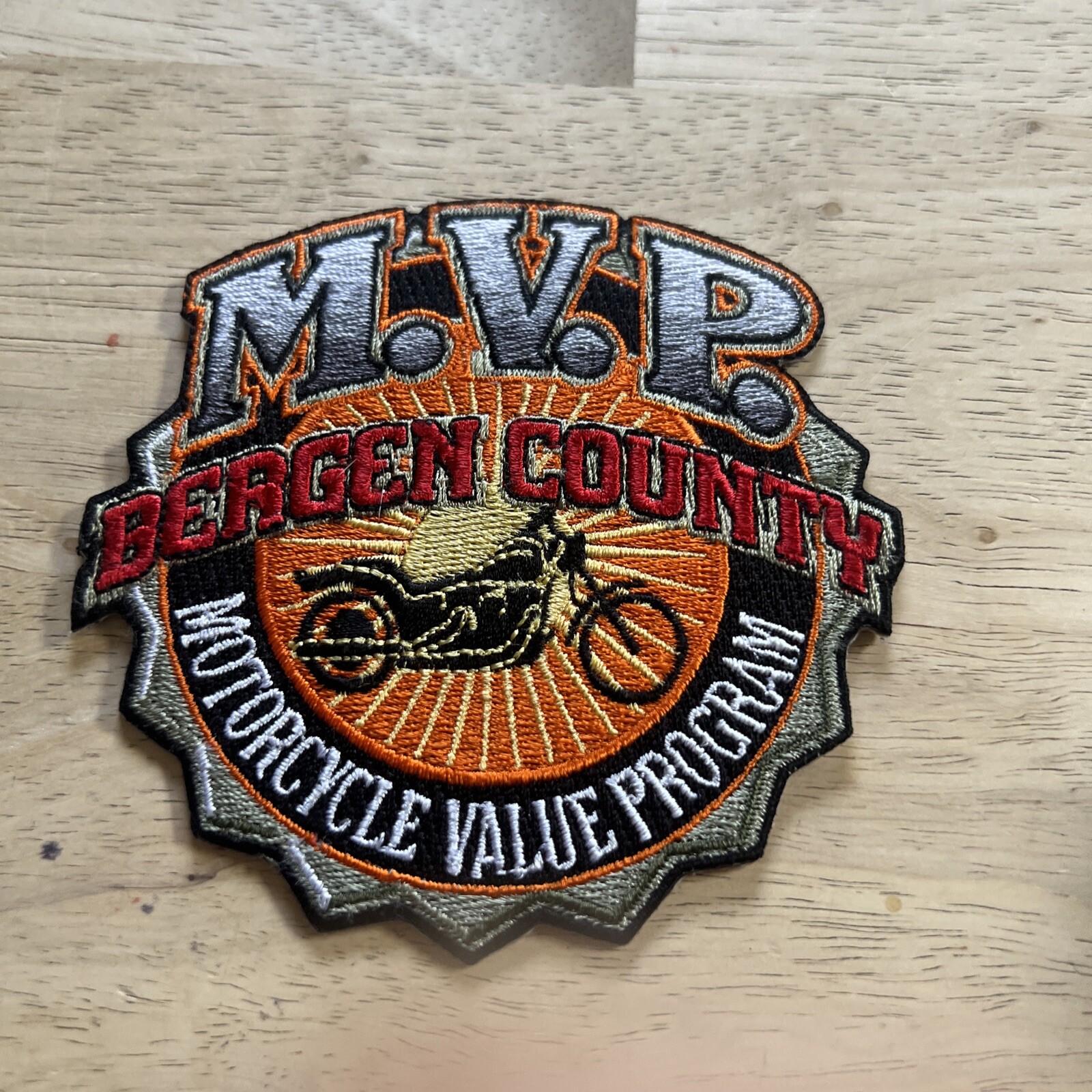 M.V.P. Motorcycle Value Program Bergen County N.J. Benefits Rewards Biker PATCH