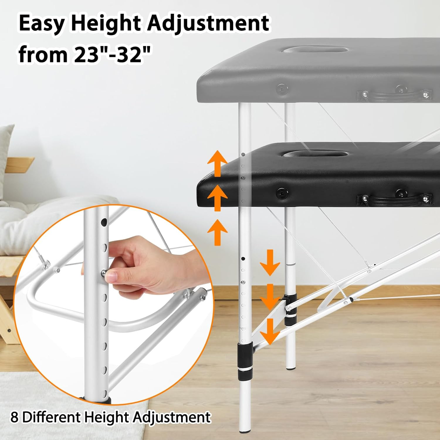 Lash Bed for Lash Extensions Portable Lash Bed Massage Table with Eyelash Pillow