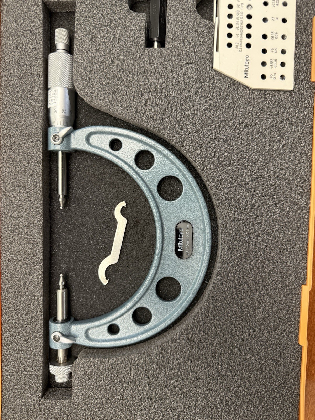 Mitutoyo 124-175 50-75/.01MM Gear Micrometer