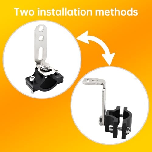 Windance 2pcs Light Bar Mounting Bracket Adjustable 18-29mm Auxiliary Silver