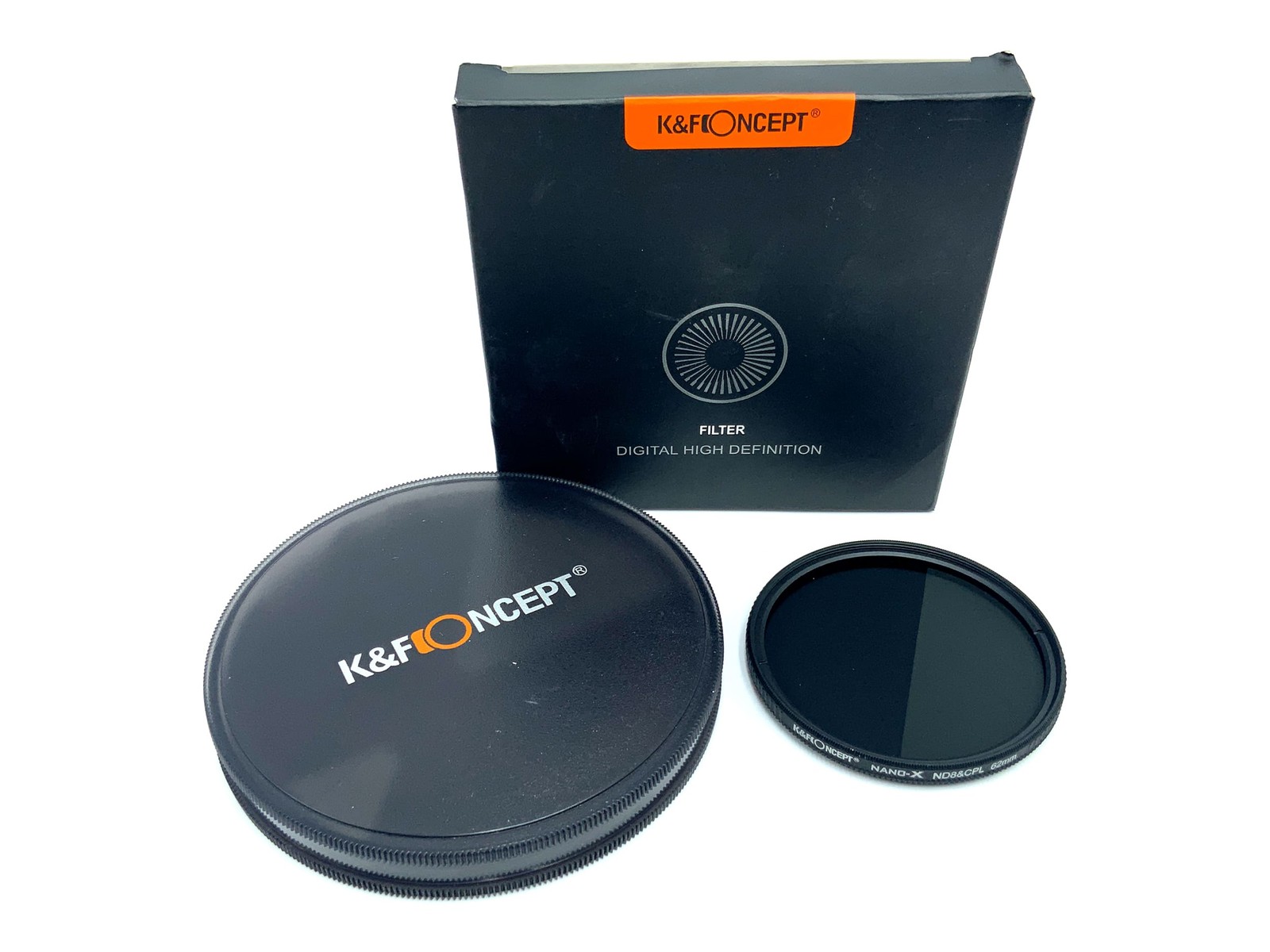 K&F Concept 2-in-1 Nano-X ND8 & CPL Circular 62mm Filter In OVP