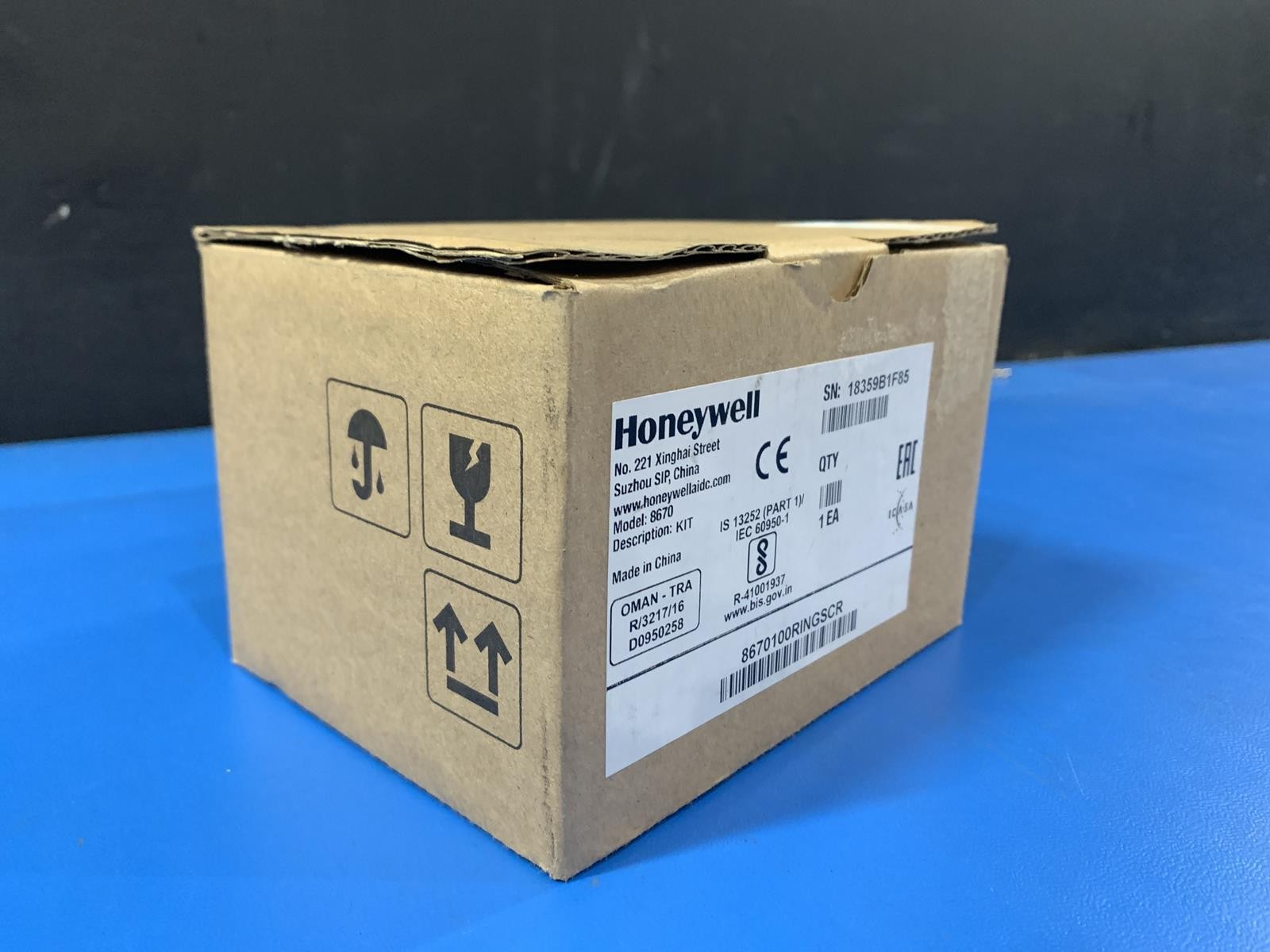 Honeywell 8670 Bluetooth Wearable Ring Scanner Kit 8670100RINGSCR