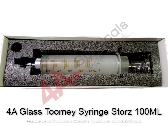 4A Glass Toomey Syringe 100ML