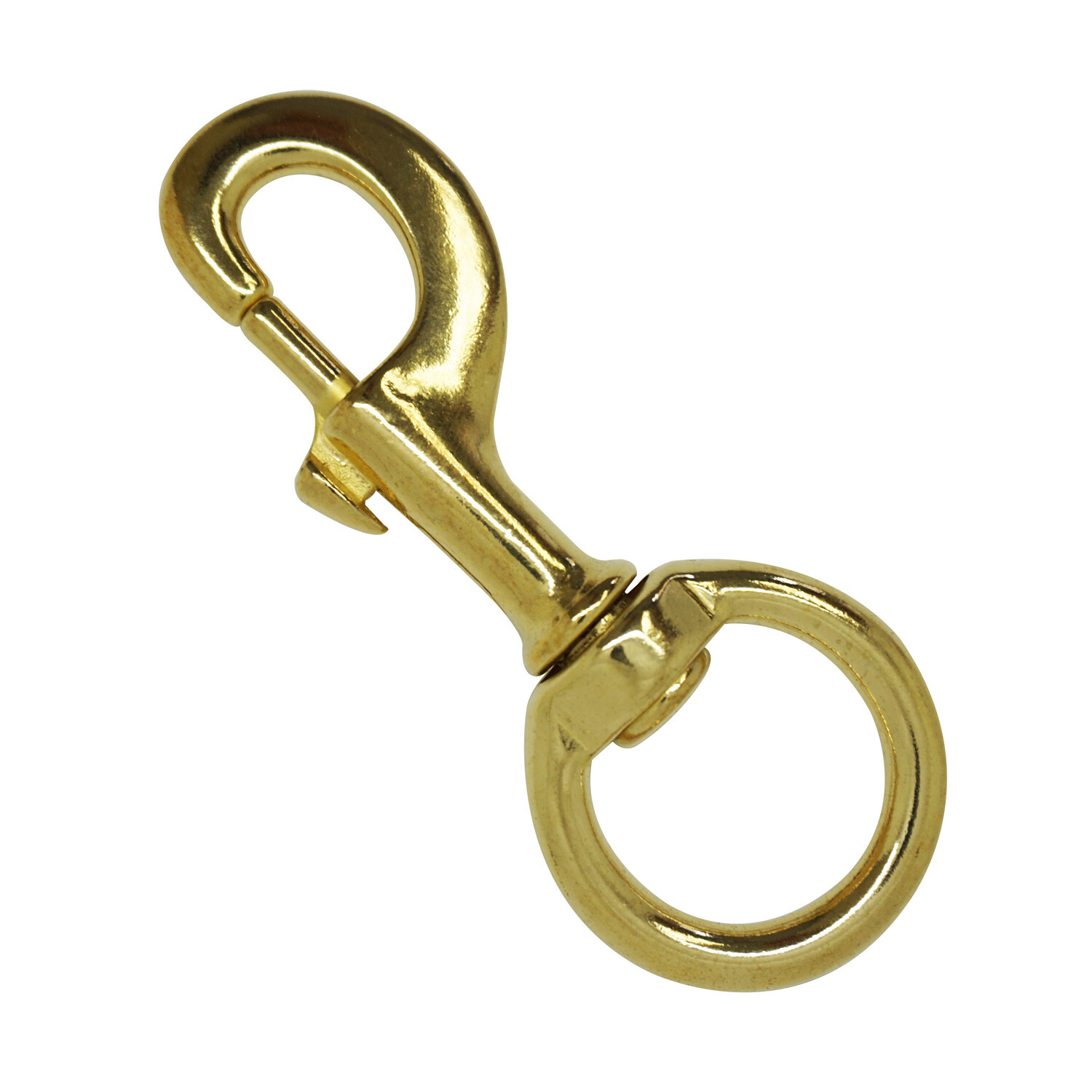 Scuba Choice 4.6" Brass Swivel Eye Snap Hook Clip – 14.8 mm Opening