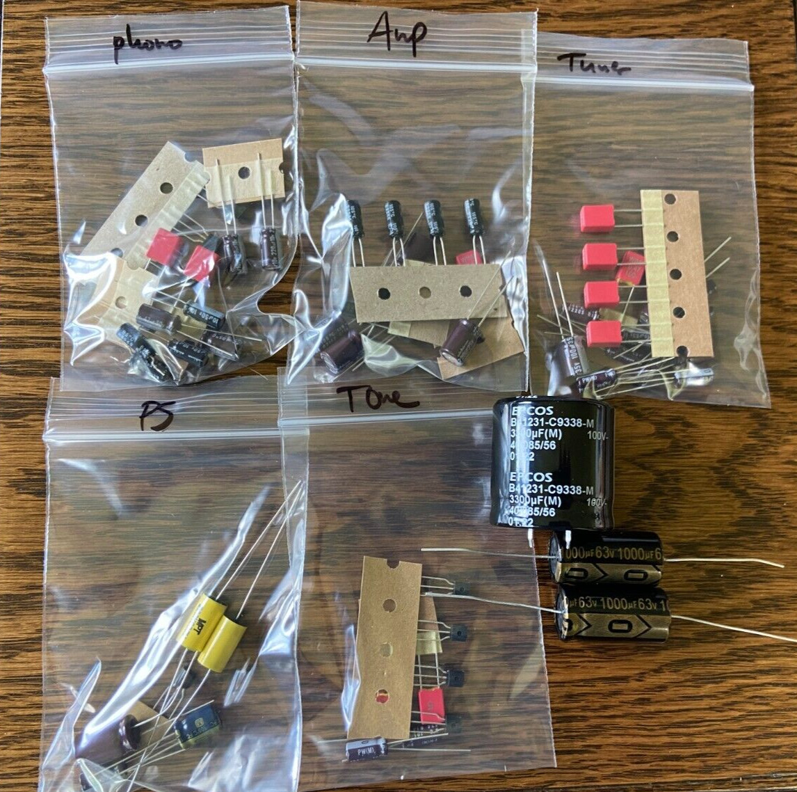 Sherwood S-7100 Complete Rebuild Kit High-Quality Receiver Recap Transistors