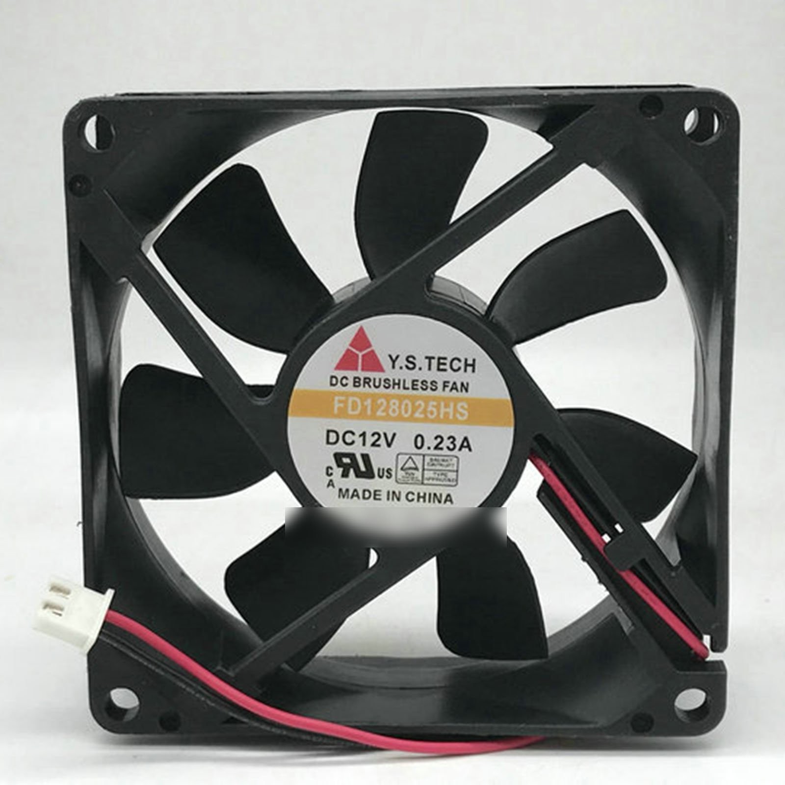 1pcs New Y.S.TECH FD128025HS 12V 0.23A 2-wire cooling fan#QW