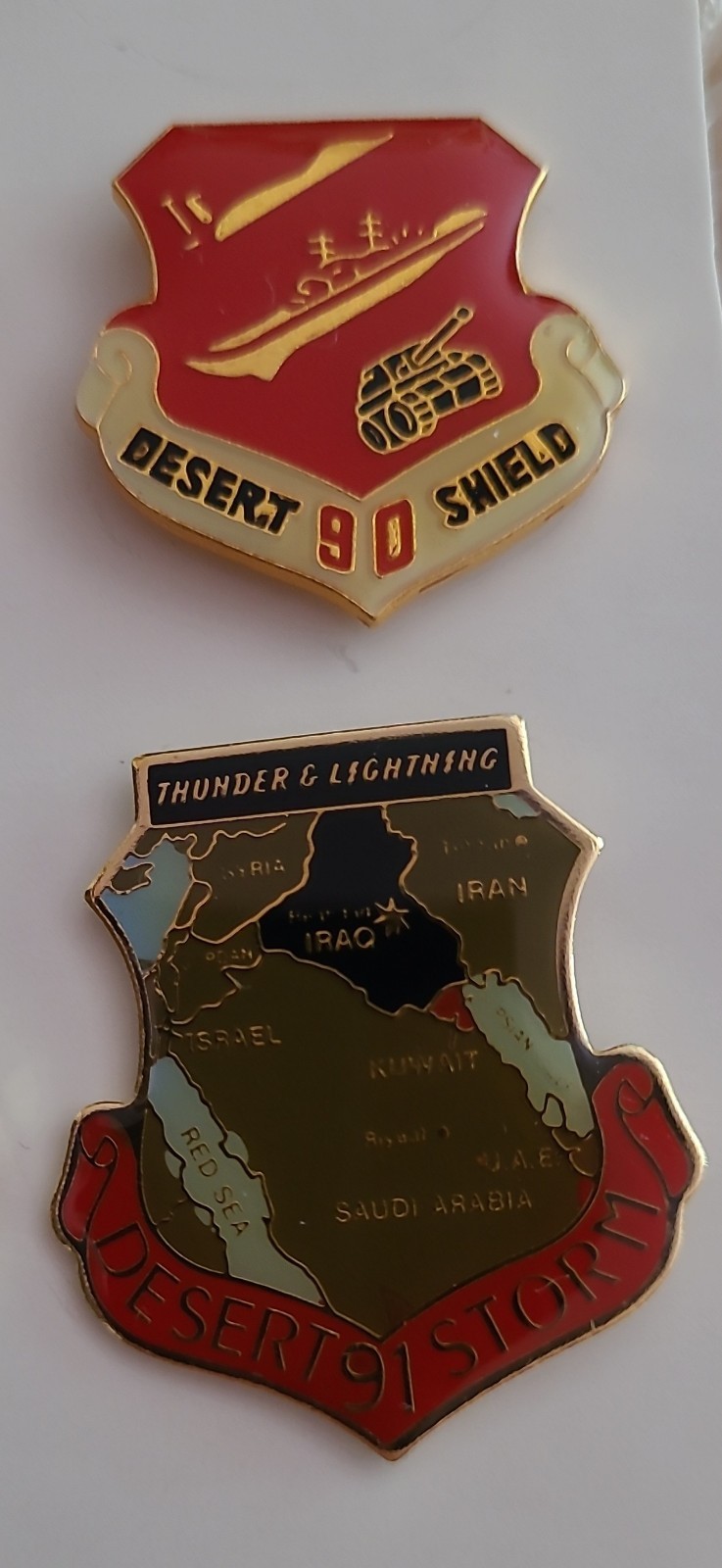 OPERATION Desert Shield & Desert STORM Lapel/Hat/Jacket Pin