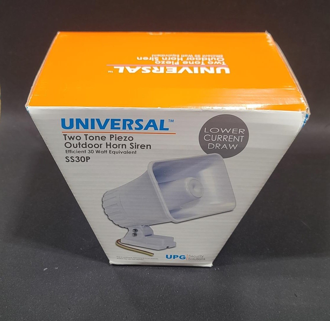 Universal Power Group 80122 UPG SS30P 12VDC 30W Outdoor 2-Tone Piezo Horn Siren