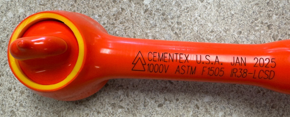 Cementex insulated tools ratchet/socket set IR38-LCSD w/ Extensions And Sockets
