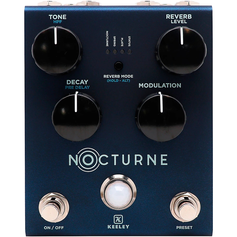Keeley Nocturne Reverb Pedal - Matte Misty Blue