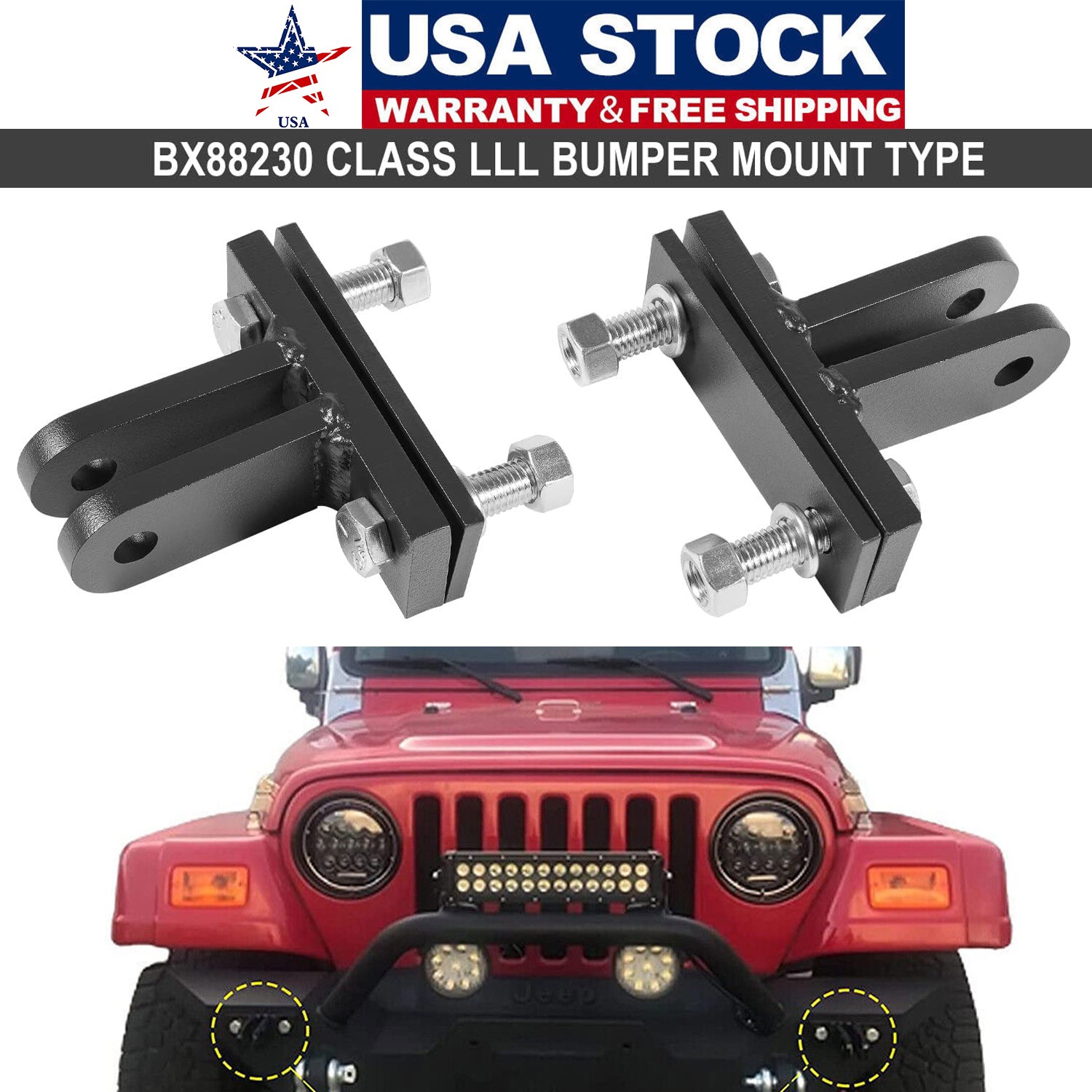 for Blue Ox BX88230 Universal Bolt-On Base Plate Tow Bar Adapter Bracket Kit