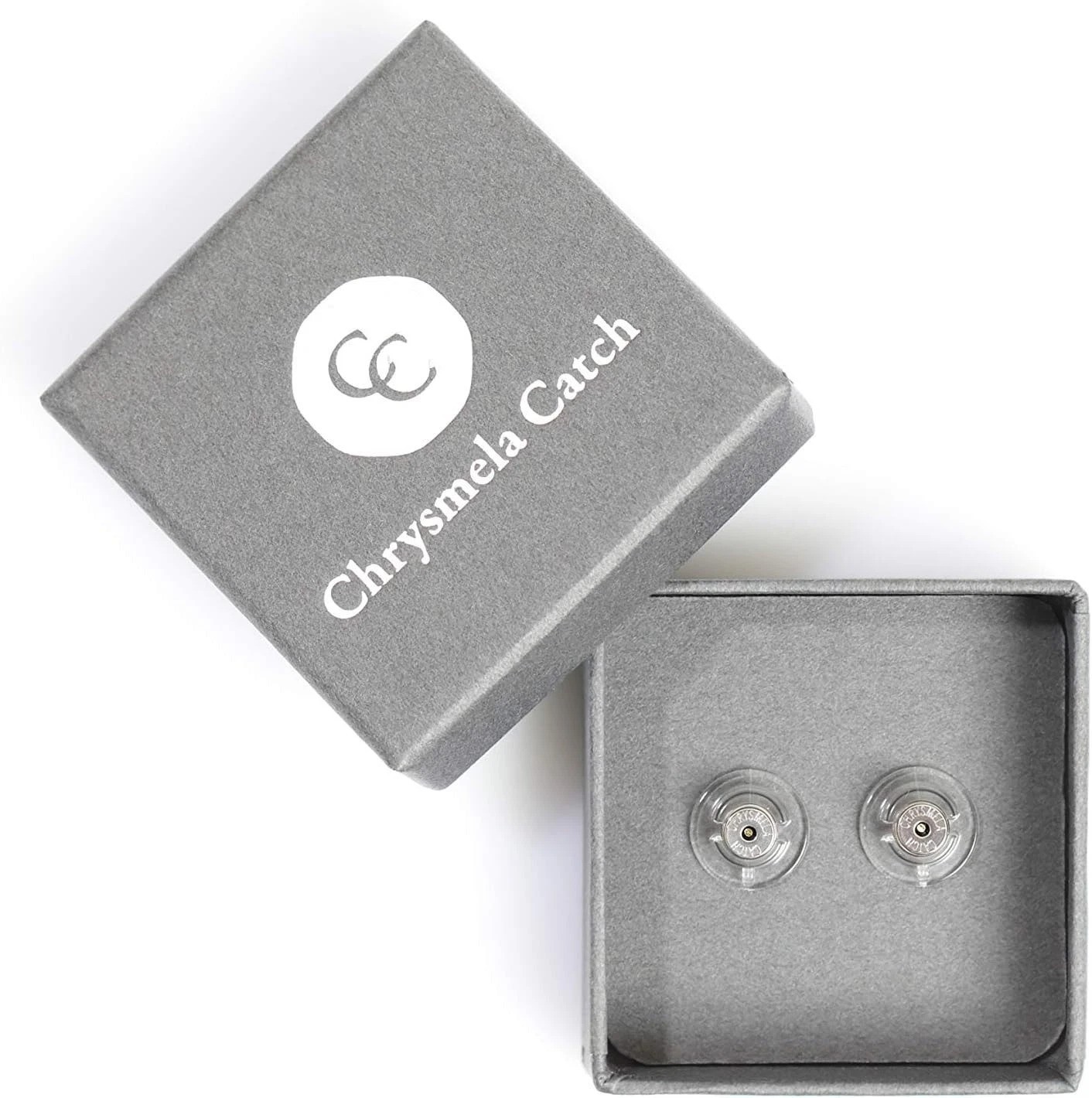 Secure Locking Earring Backs in Platinum - Hypoallergenic with Support Disc