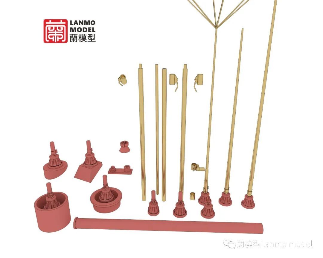 LANMO LM-35013 1/35 COMMAND TIGER Ⅰ Antenna Kit
