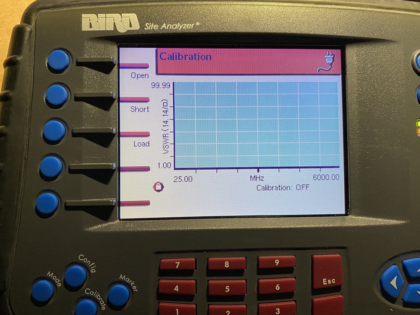 Bird SA-6000EX Cable Antenna Site Analyzer 25-6000 MHz Unit