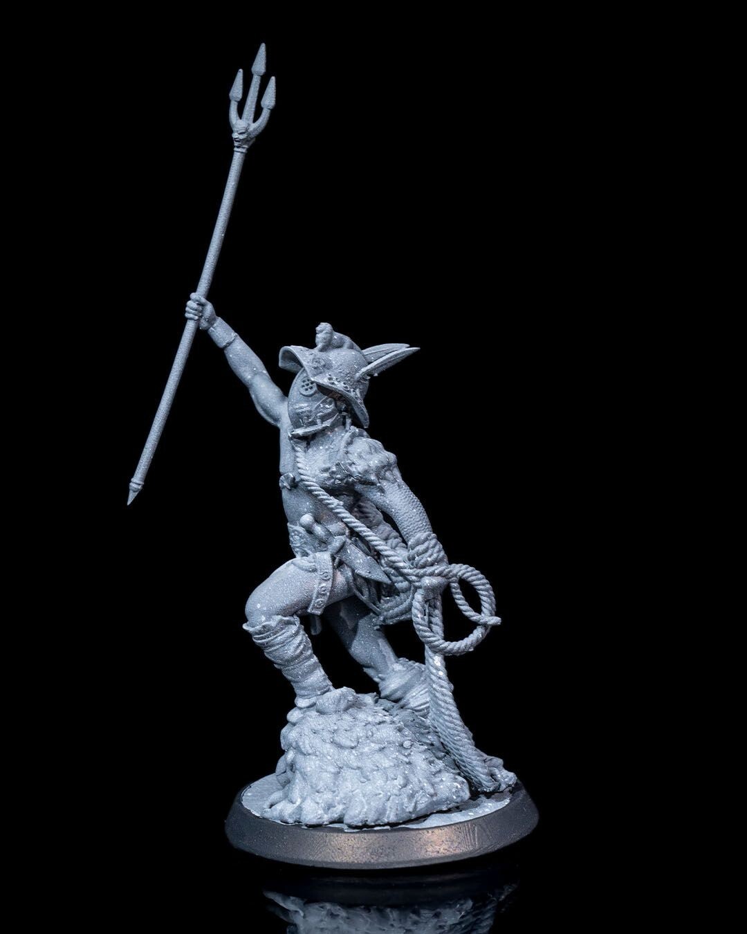 DnD Retiarius Gladiator Roman Mini 32mm Scale (unpainted) TTRPG