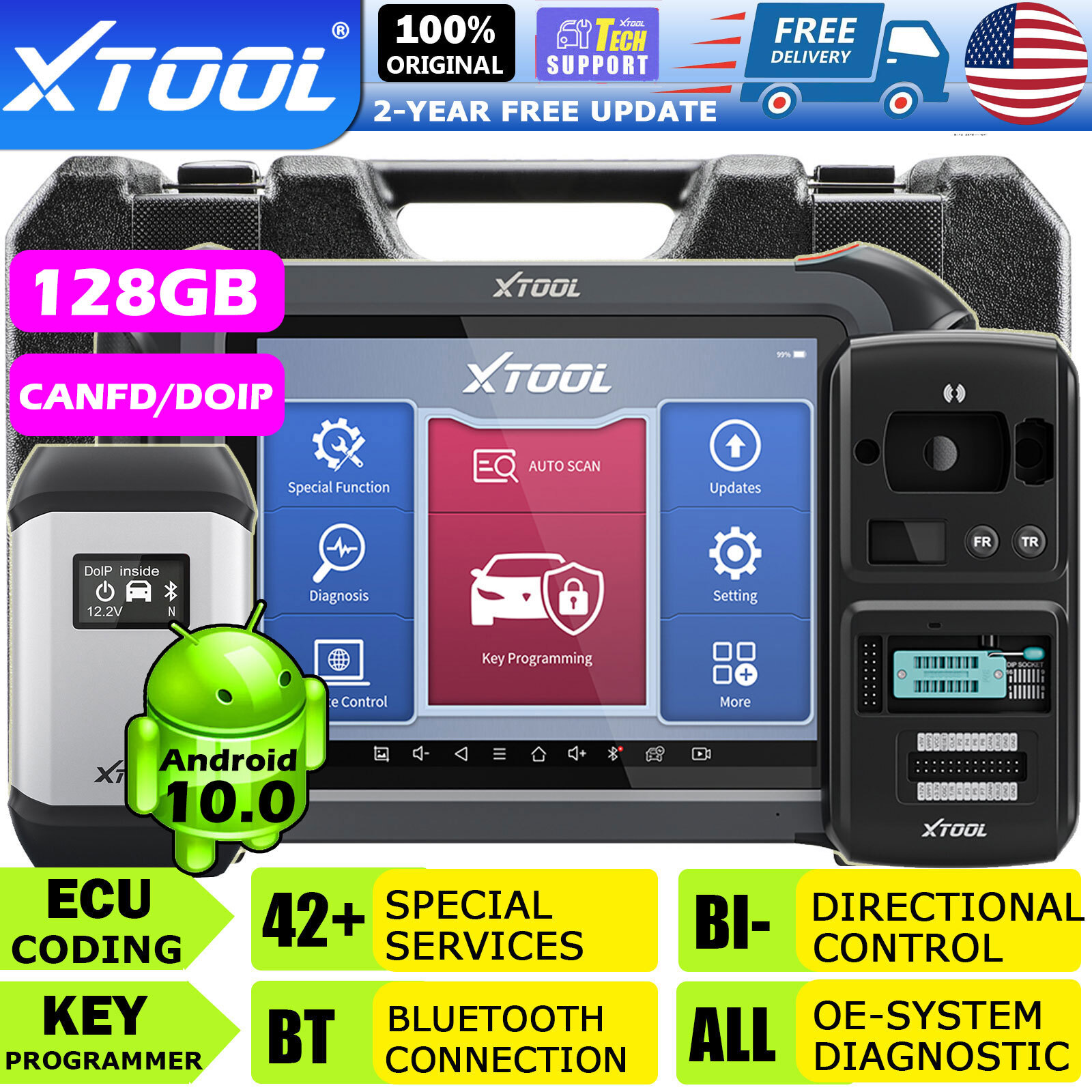 2024 XTOOL X100MAX Scanner IMMO Auto Programming Topology Full Diagnostic Coding