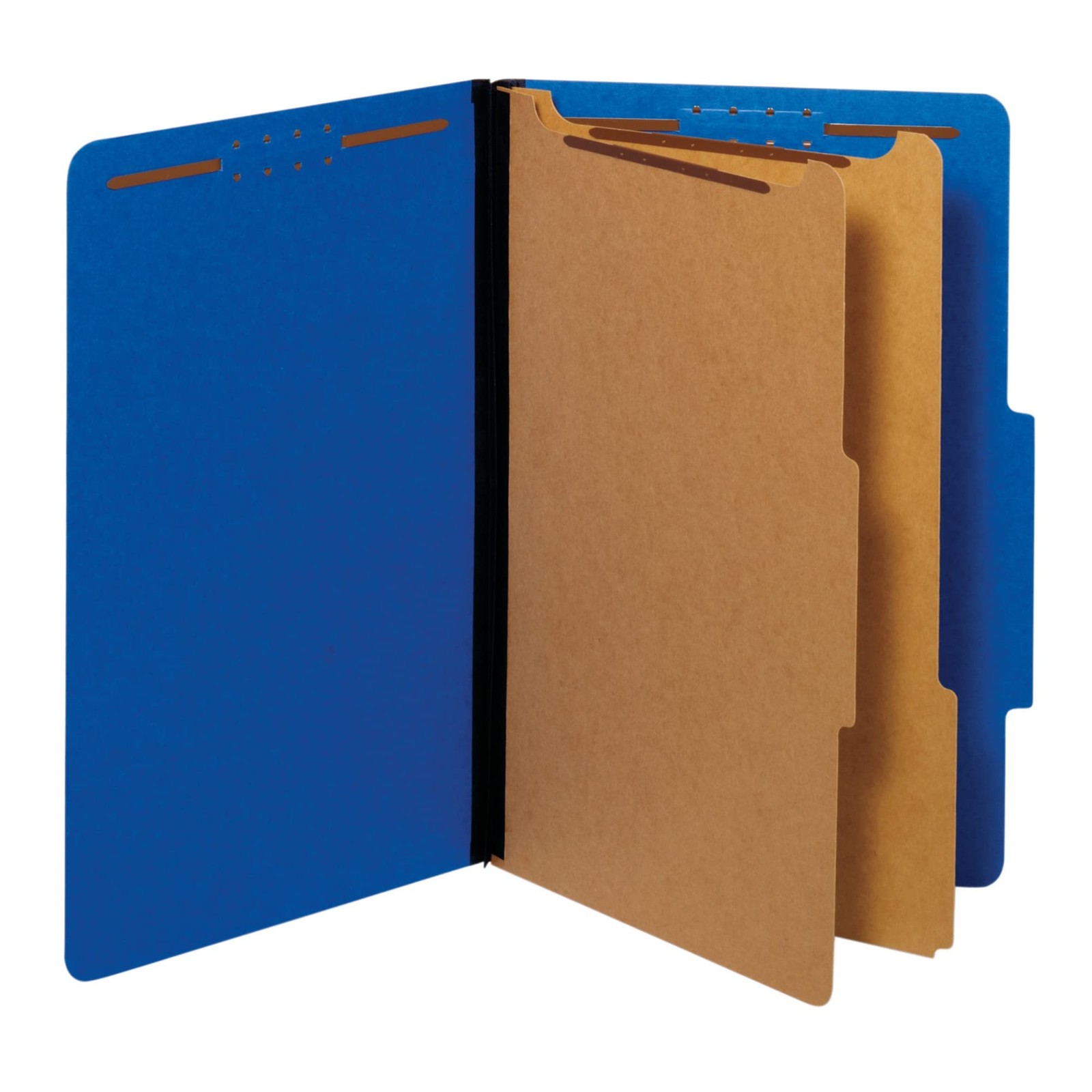 Recycled Classification File Folders 2 Dividers Fasteners Legal Dark Box