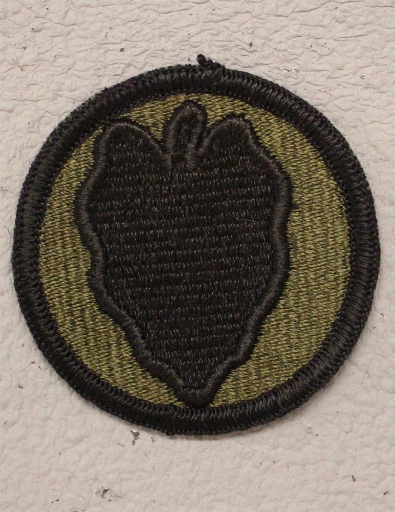 Army Patch: 24th Infantry Division - subdued, merrowed edge, VN era