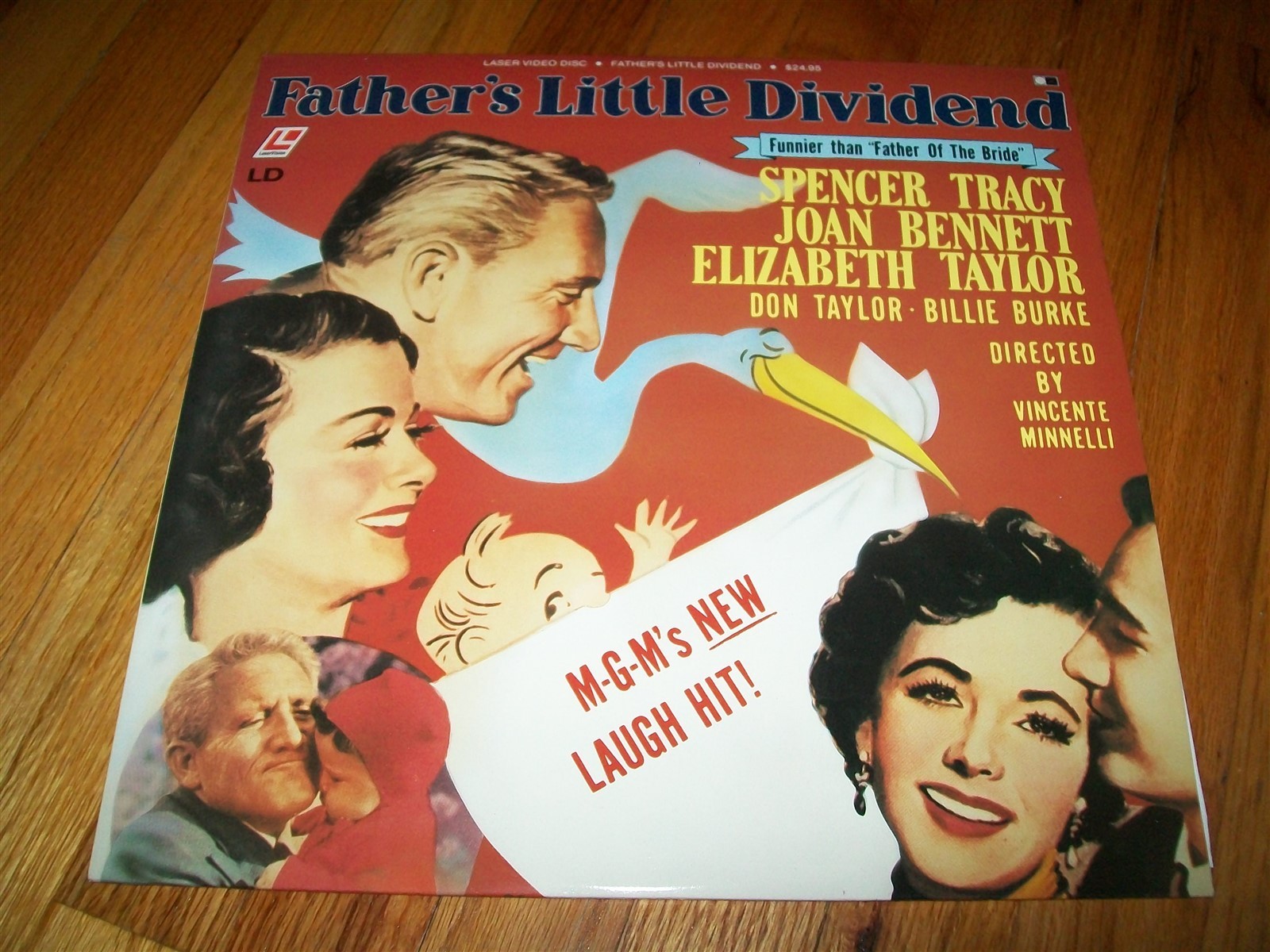FATHER'S LITTLE DIVIDEND Laserdisc LD EXCELLENT CONDITON ELIZABETH TAYLOR STARS