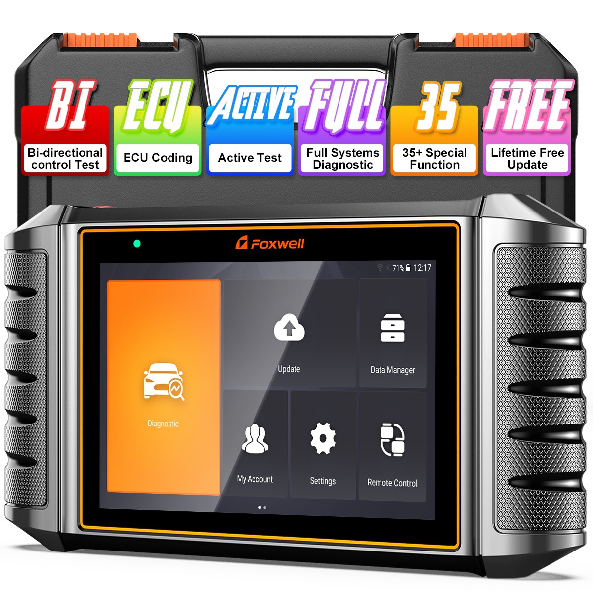 For Chrysler OBD2 Scanner FOXWELL NT710 Auto Bidirectional Ecu Coding TPMS ABS
