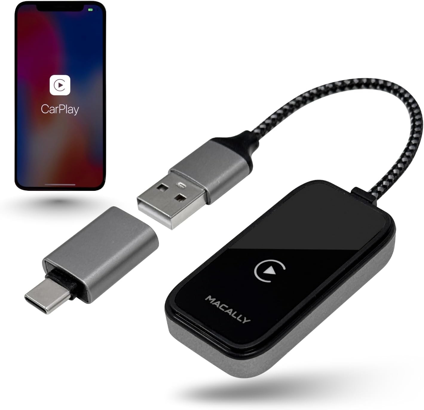Wireless CarPlay Adapter for iPhone USB Wireless Dongle Fast Auto Connect