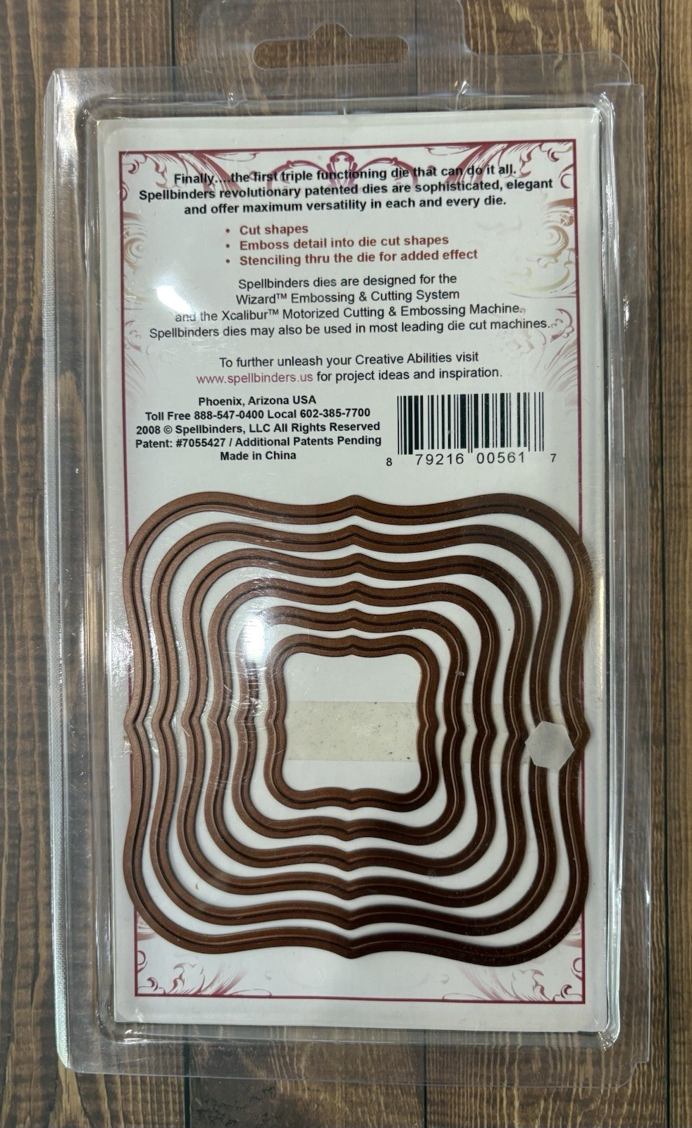Spellbinders Nestabilities “Labels One” #S4-161, 6 Dies, Cut, Emboss, Stencil