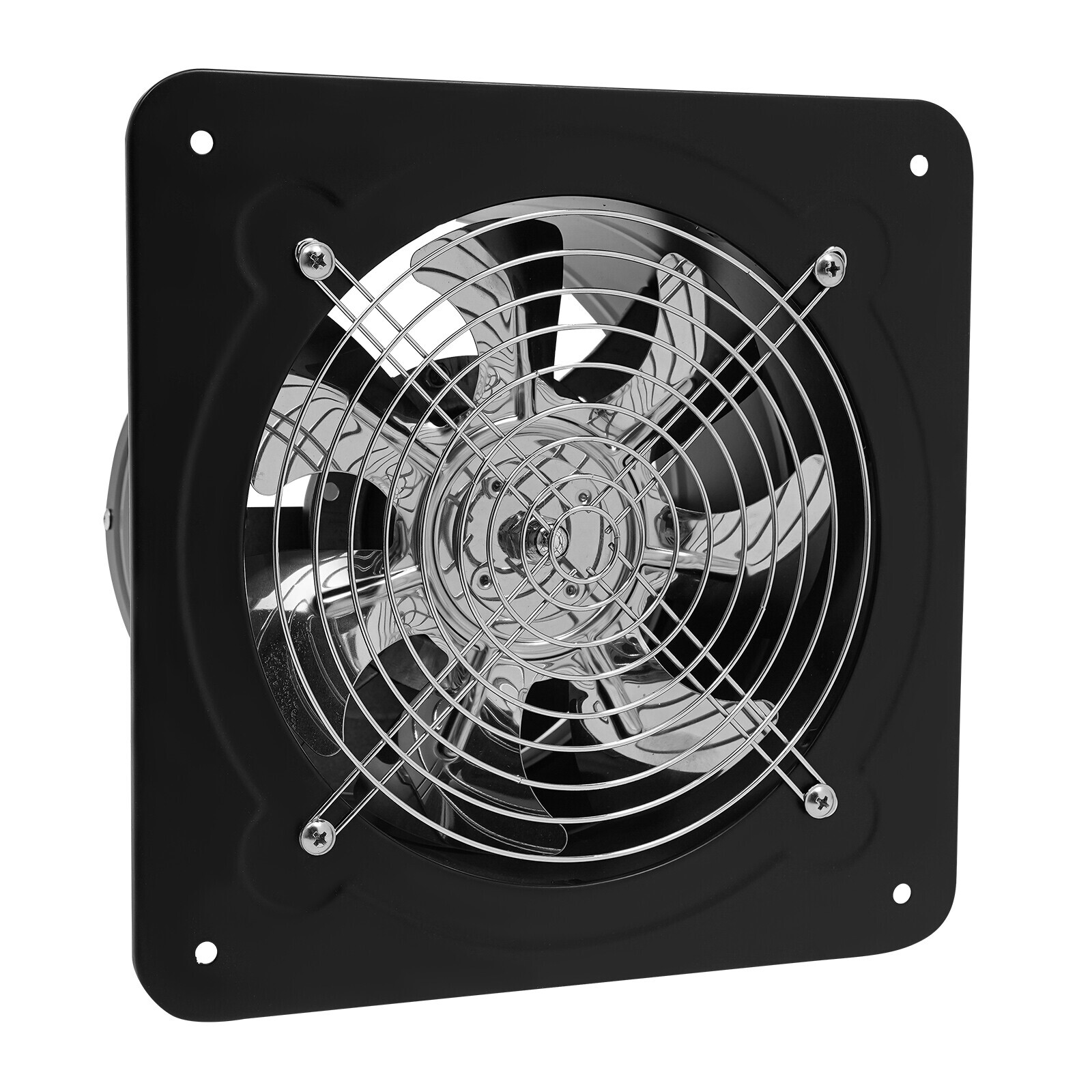 8" Exhaust Fan Portable Kitchen Ventilation Fan Wall Mount with Backdraft Damper