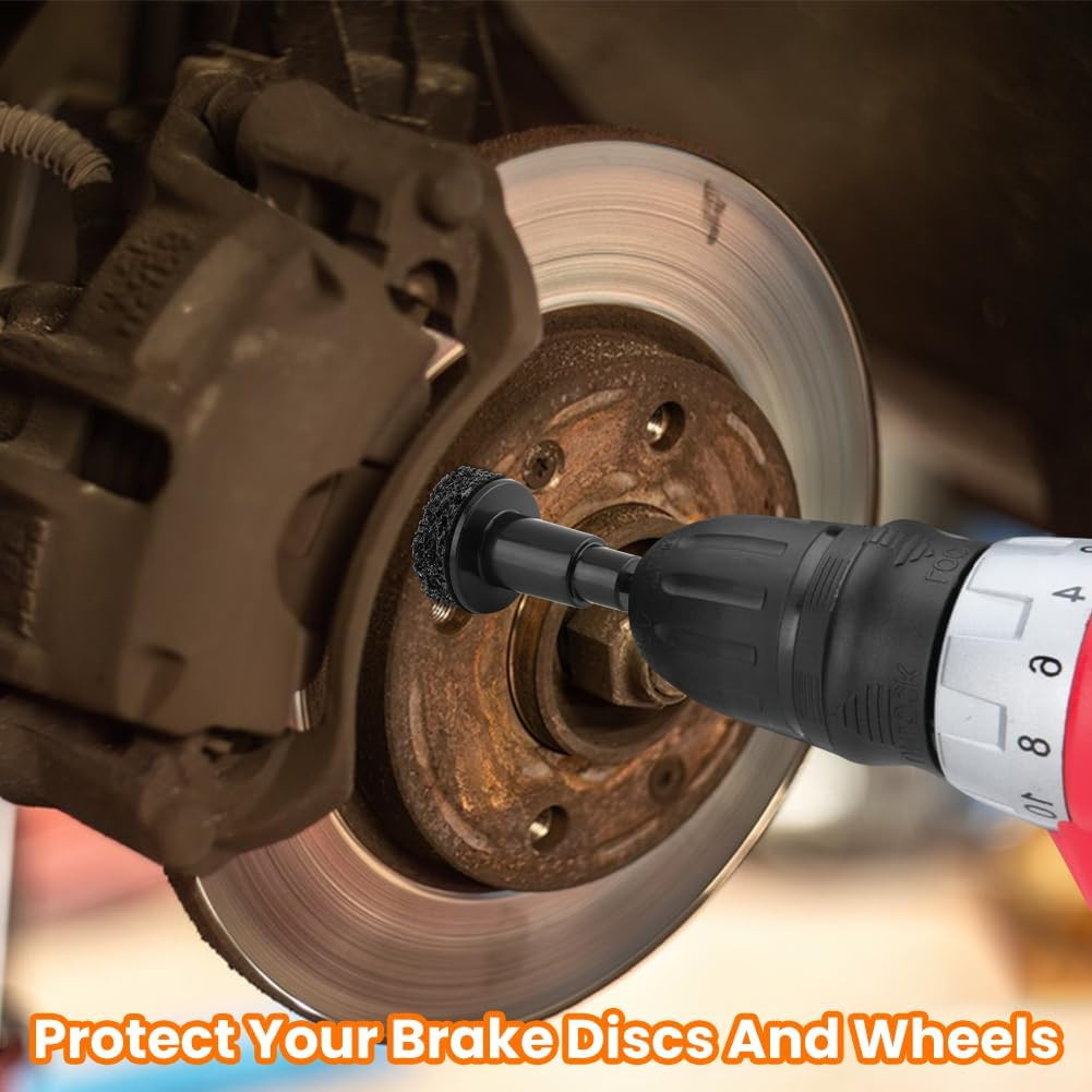 Wheel Hub Cleaning Kit, Brake Hu-B Rus-T Removal Tool Includes 1 Conversion Head